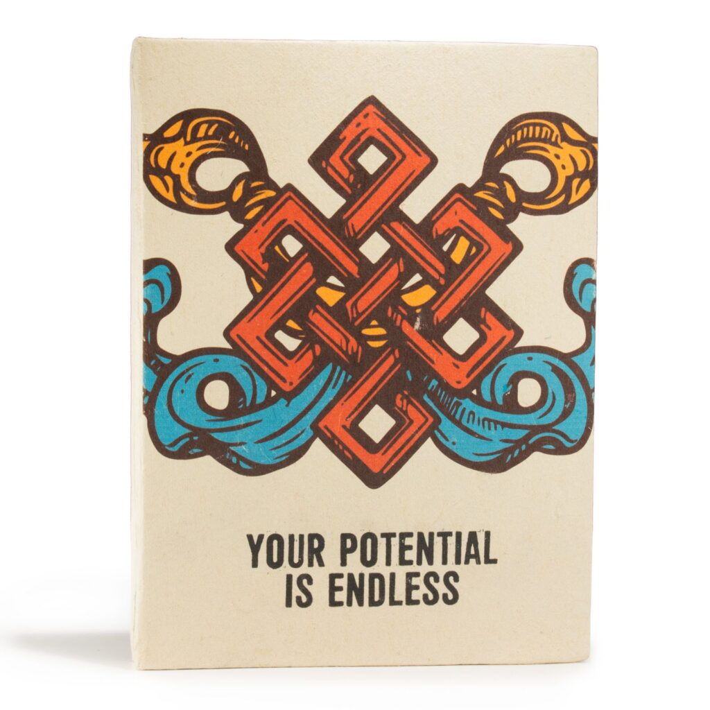 Cuaderno de inspiración Lrg Lokta (21x15cm) - 45 hojas - Tu Potencial - incluye marcador