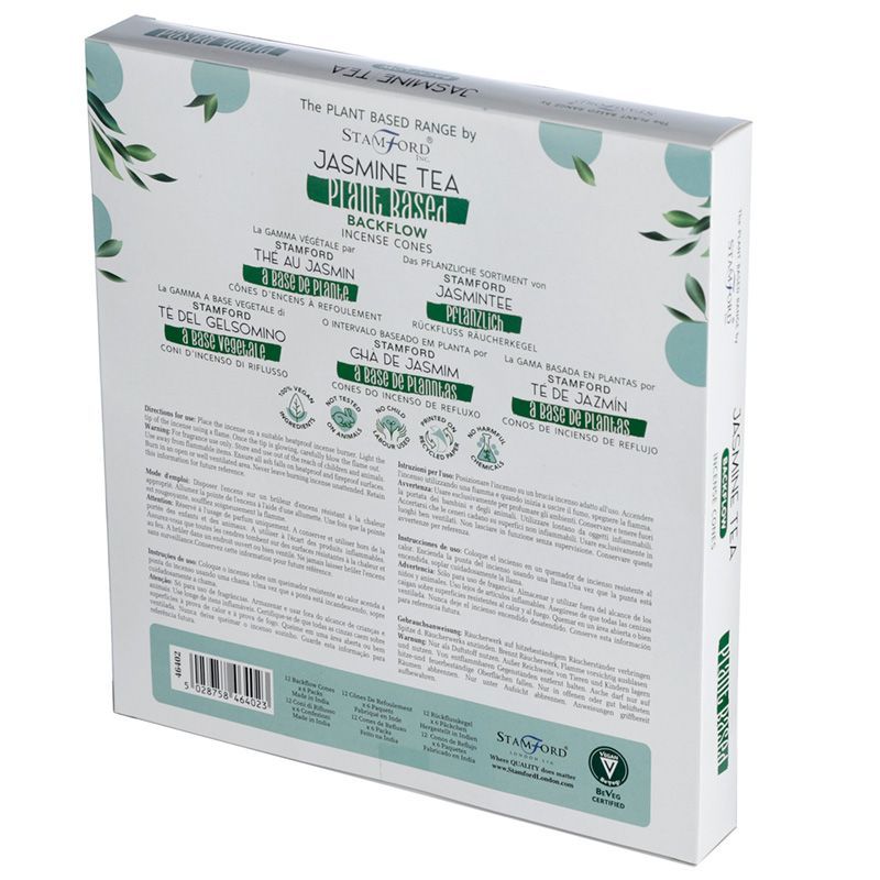 Conos de Incienso de Reflujo a Base de Plantas - Té de Jazmín - Imagen 2