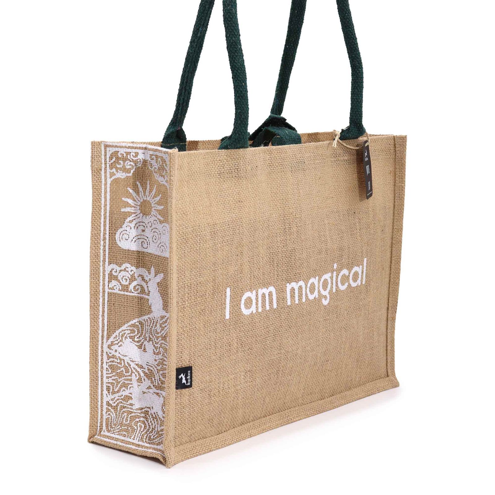 Bolsa Grande de Yute Hop Hare - Soy Mágica - Imagen 4