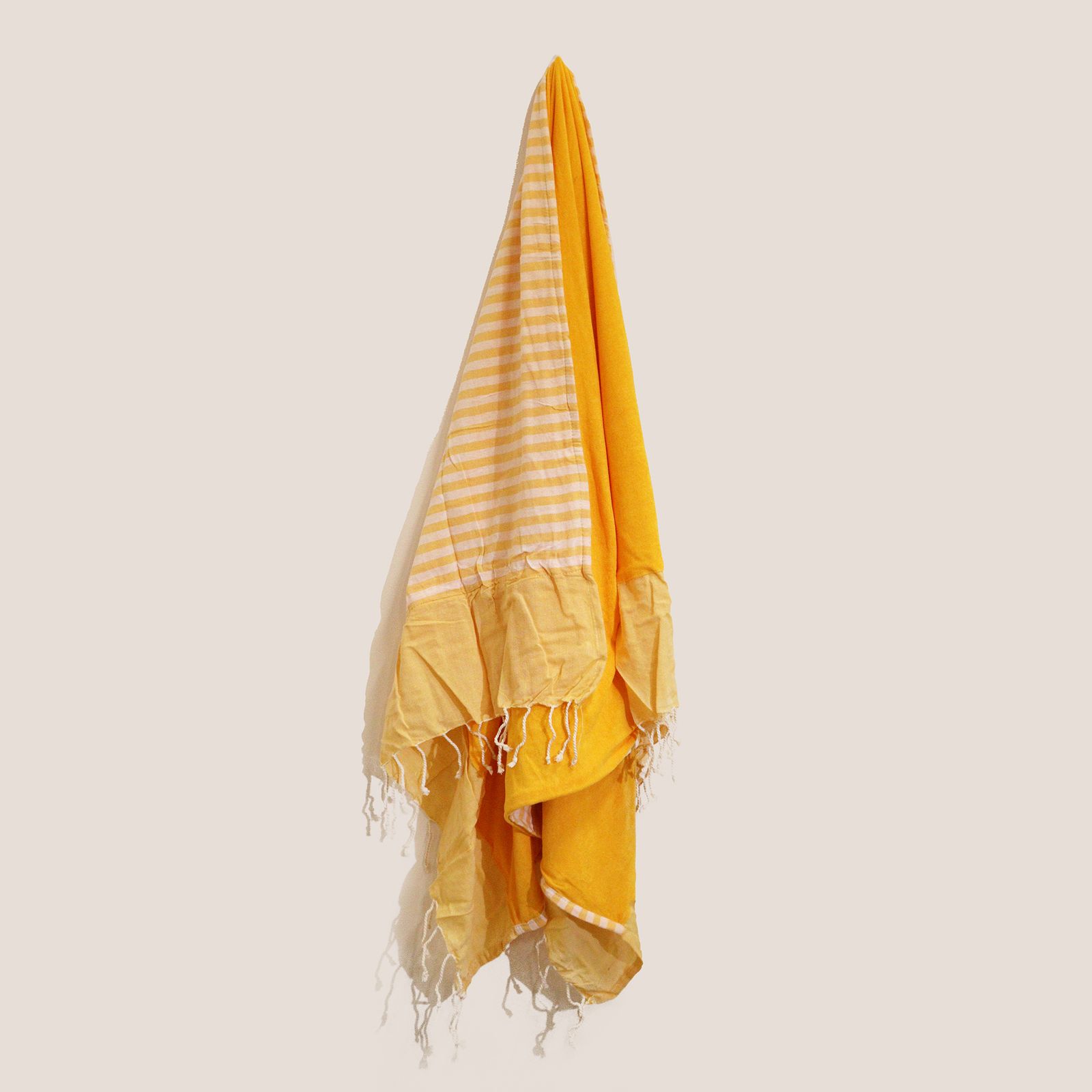 Toalla Pareo de Algodón - 100x180 cm - Sol Amarillo - Imagen 3