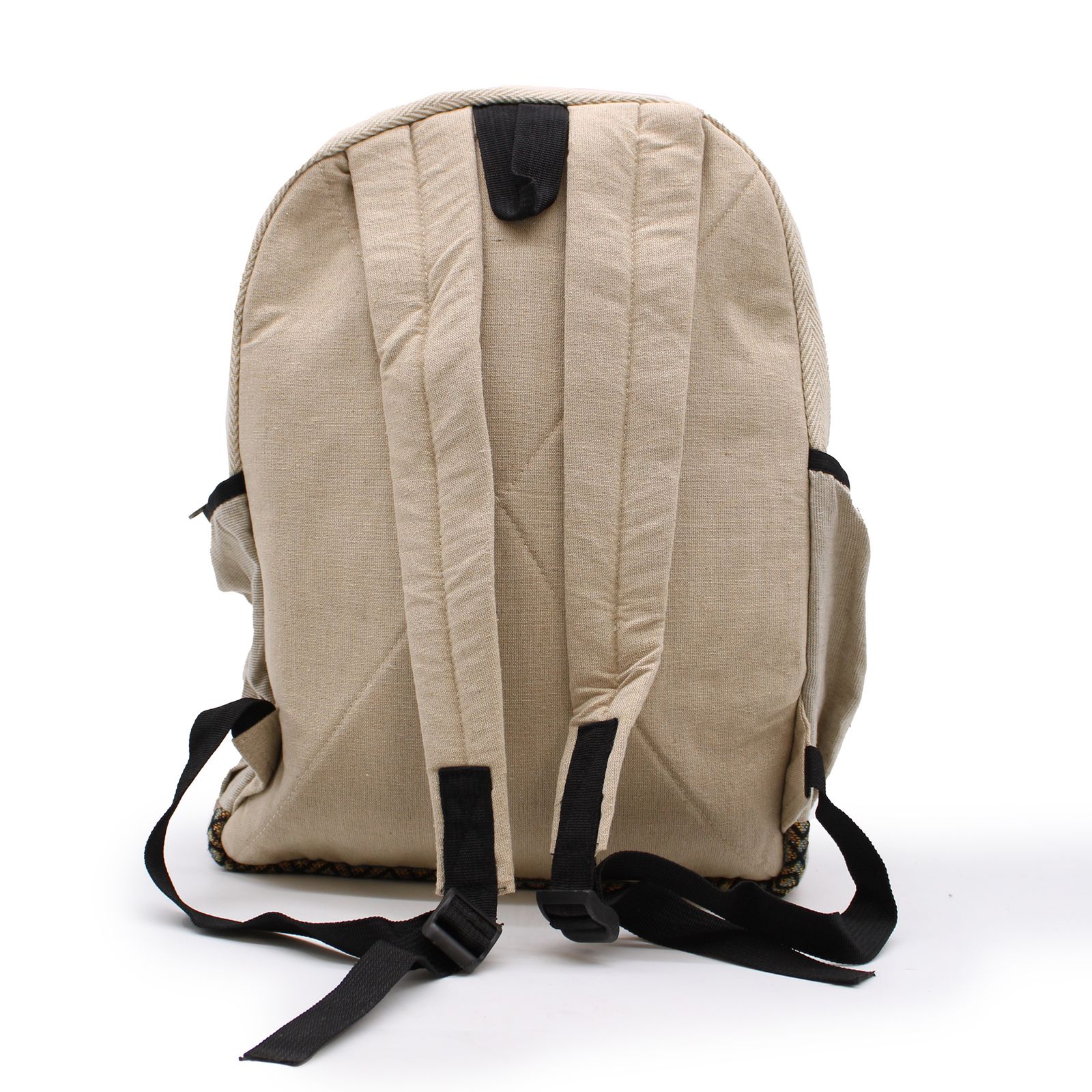 Mochila grande de cáñamo - Estilo cremalleras rectas - Imagen 6