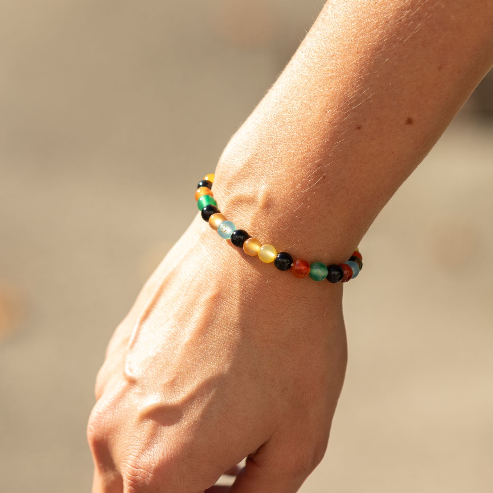 Pulsera de Poder Pequeña (17 cm x 6 mm) - Jade arcoíris - Imagen 4
