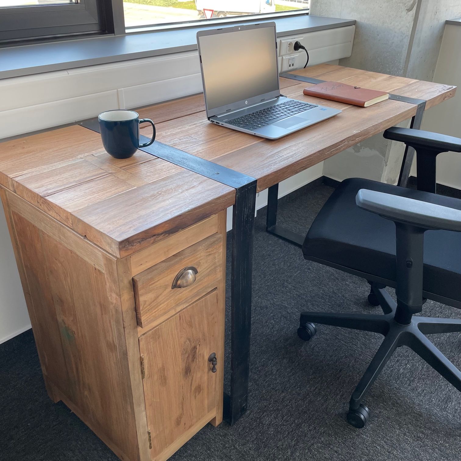 Mesa de Escritorio 160x60x75cm (Cajonera no incluida) - Imagen 8