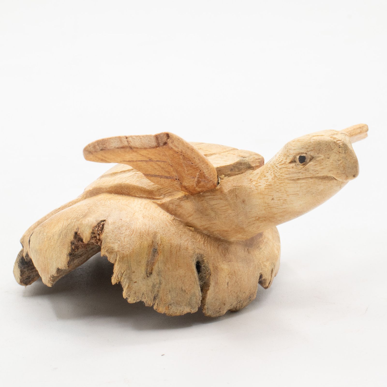 Escultura tallada en madera de parásito hecha a mano - Tortuga marina en ascenso - Imagen 3