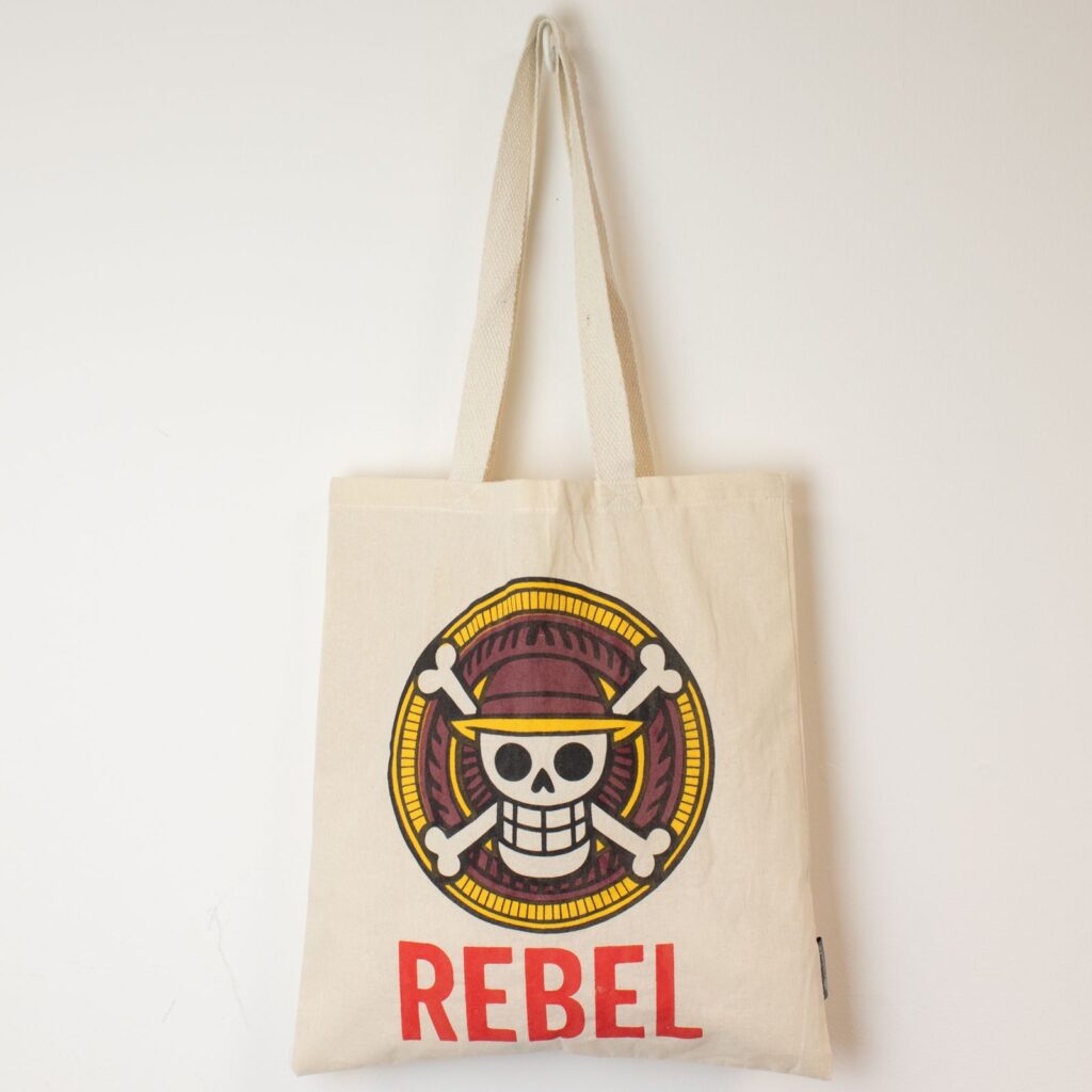 Nomad Sari Icónico Básico Bolso Tote - REBEL - Natural 4oz