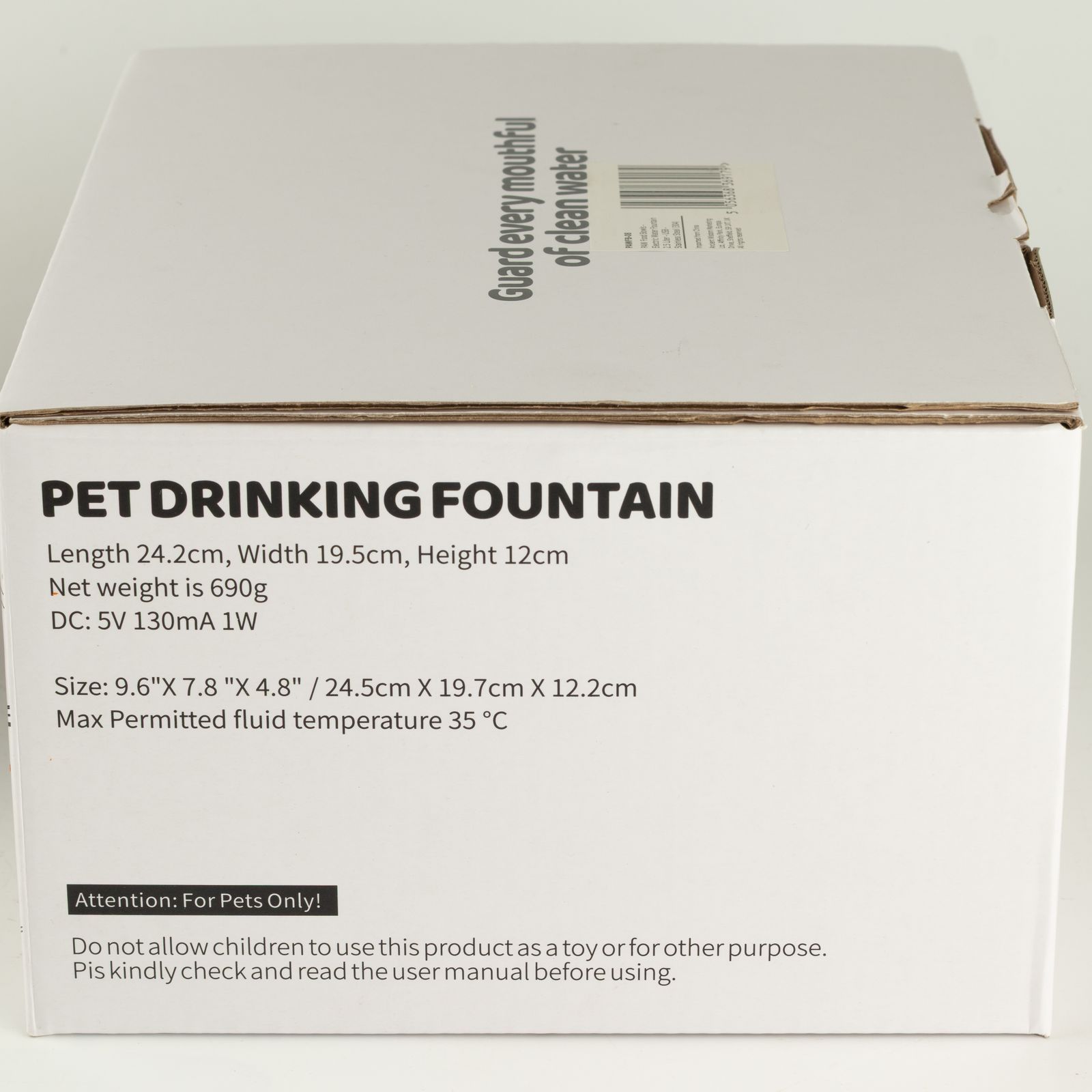 Tazones para comida PAW - Fuente de agua eléctrica de 2.5 litros - USB - acero inoxidable (304) - Imagen 8