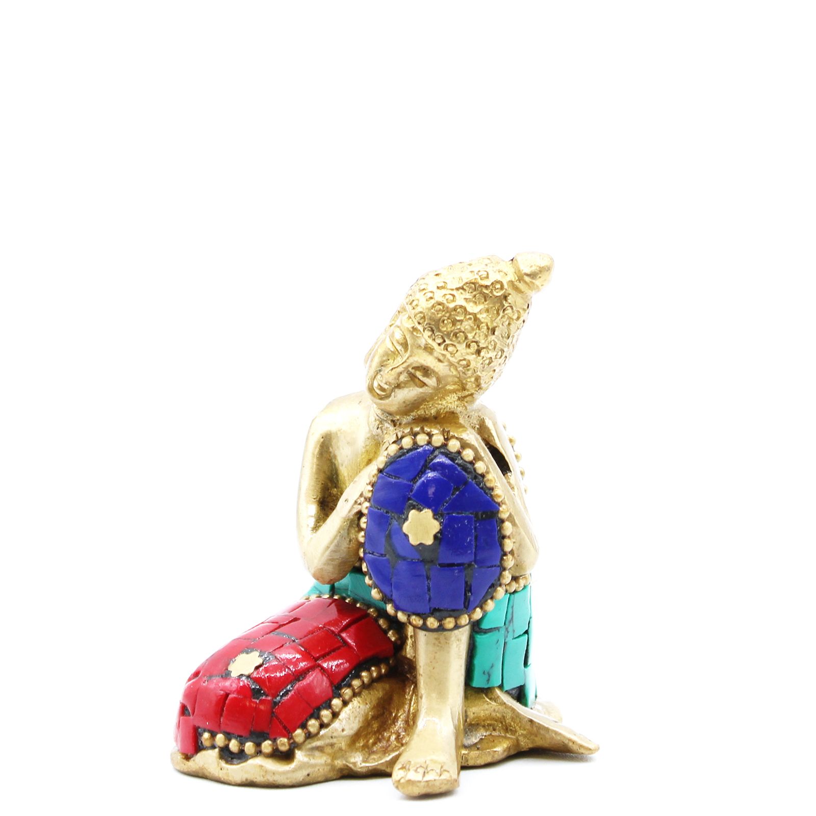 Figura de Buda de Latón - Cabeza Gr- 11.5 cm - Imagen 3