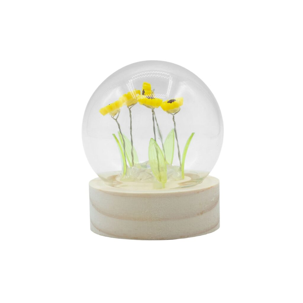 Domo de jardín Floral Glow - 5 girasoles - Batería LED