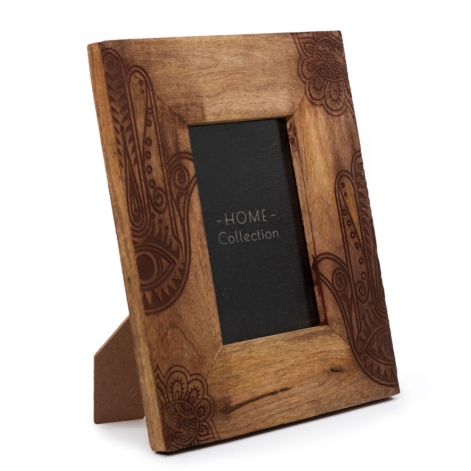 Marco de Madera de Mango (para 10x15cm) 26x20x2cm - Hamsa Negro
