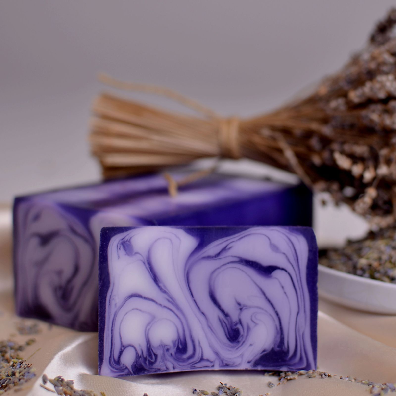 Barra de Jabón Hecho a Mano 1.2kg - Lavanda - Imagen 7
