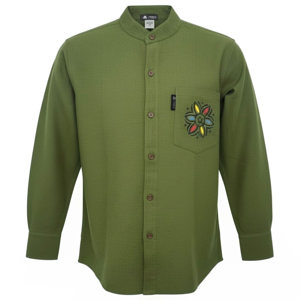 Nomad Sari Kathmandu Camisa - Verde Bosque - XXL