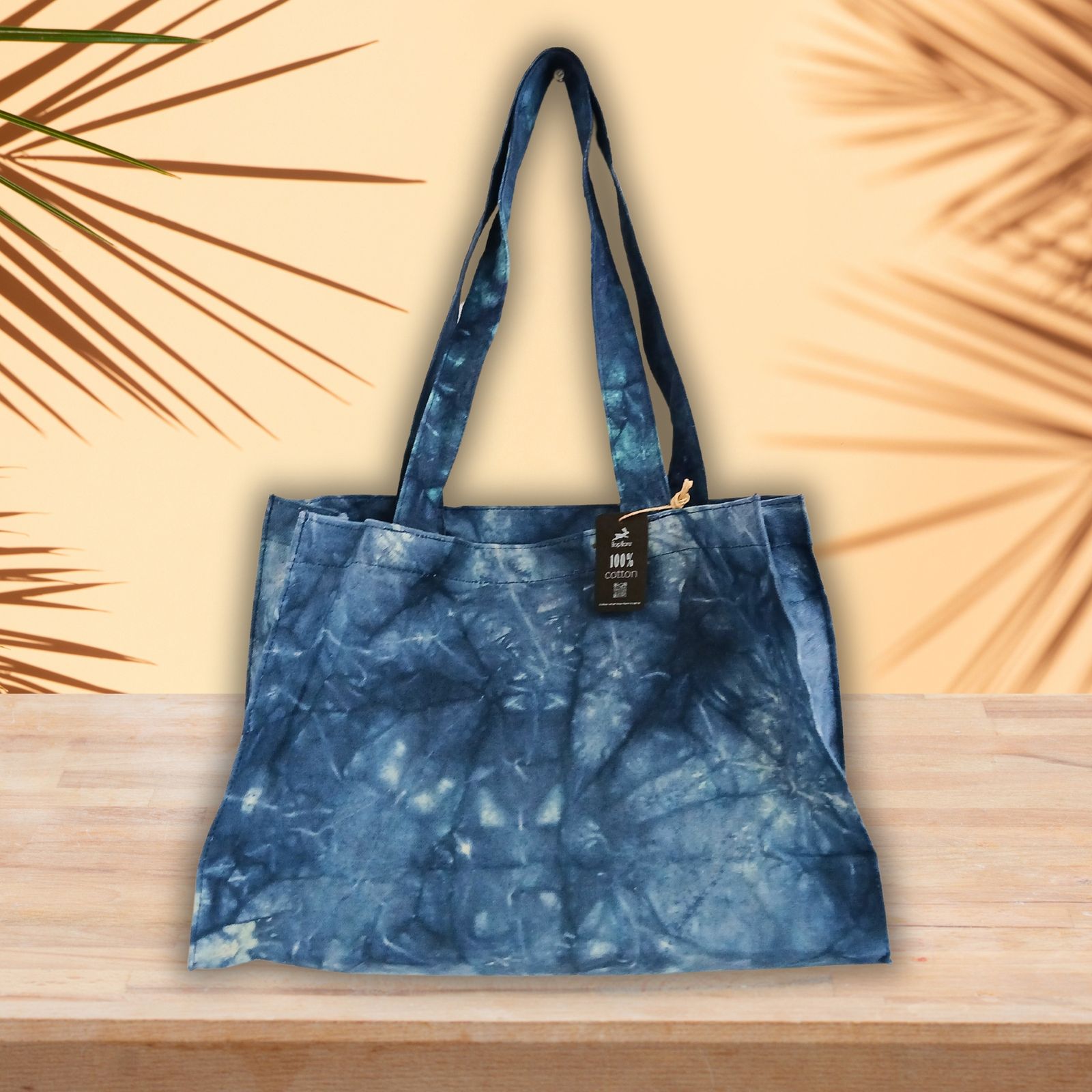Bolsa de Mano - Efecto Lavado Azul Mar Profundo - Imagen 2
