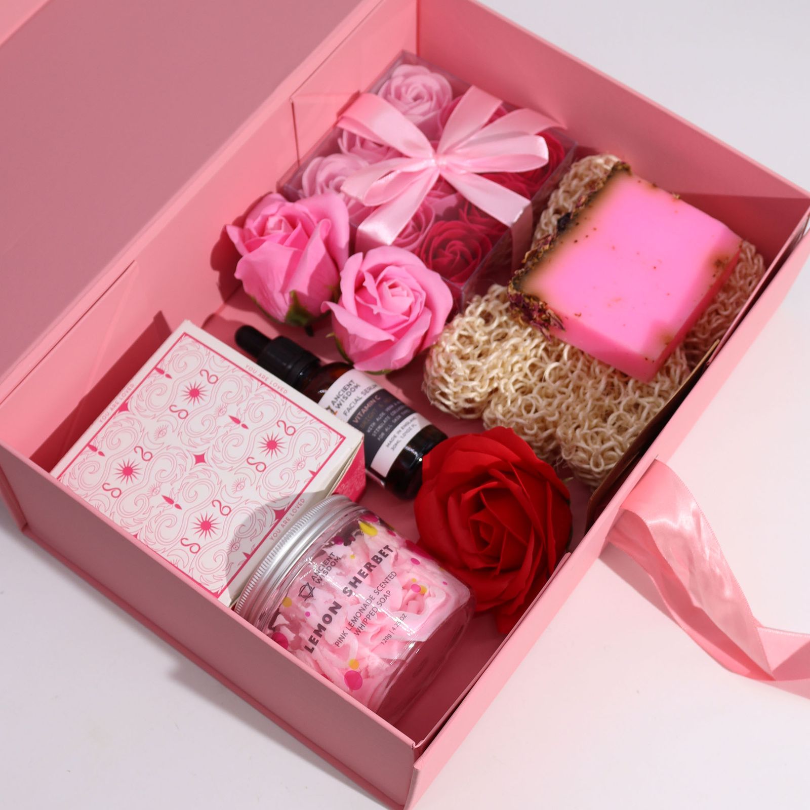 Caja de regalo plegable con Lazo 28.2x20.2x9.2 cm - Marfil - Imagen 4