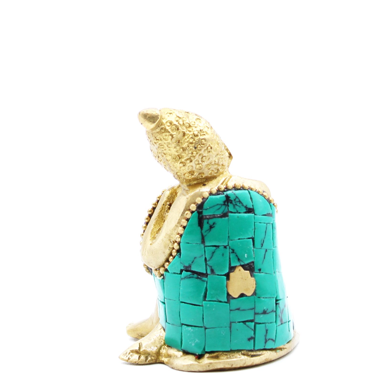 Figura de Buda de Latón - Cabeza Gr- 11.5 cm - Imagen 8