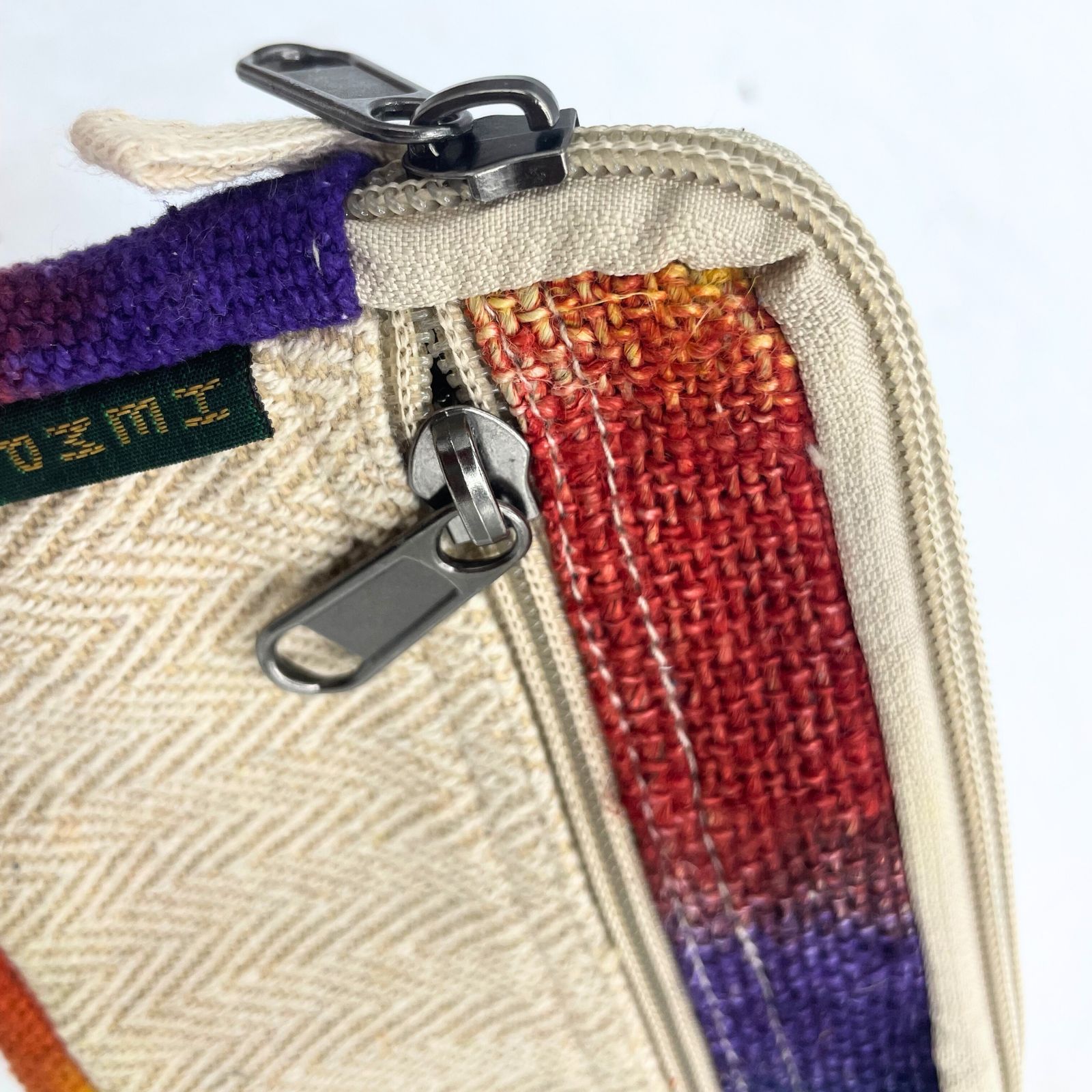 Bolsa cuadrada de cáñamo teñida - Imagen 3