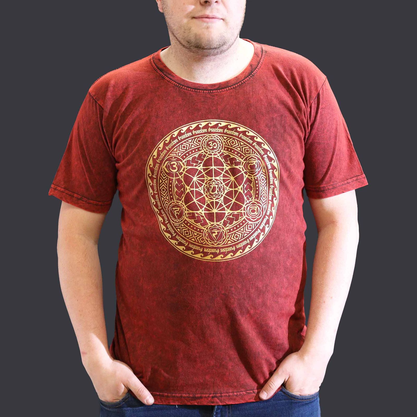 Camiseta Nomad Sari Extra Grande - Chakra - Granate