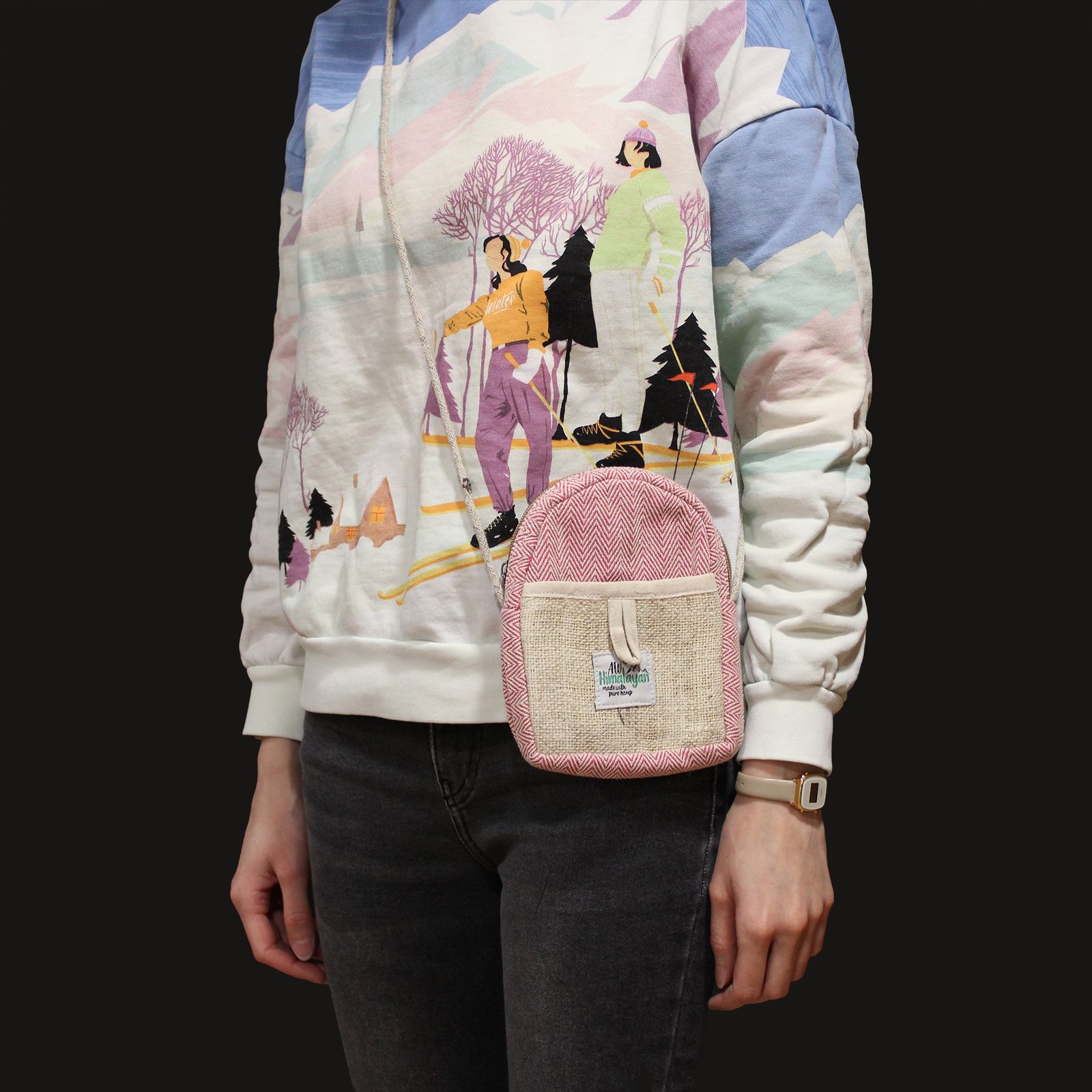 Bolsa Móvil de Cáñamo con Cuerda - Color Aleatorio - Imagen 6