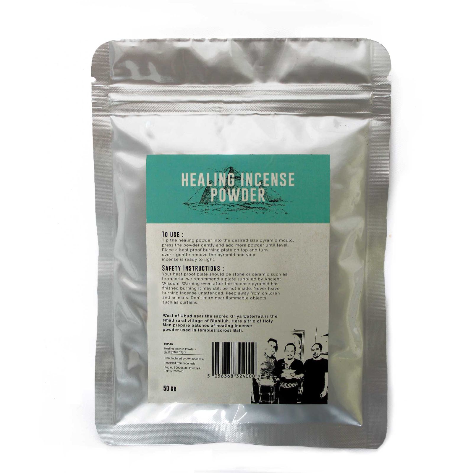 Healing Incense Powder - Eucalyptus 50gm - Imagen 2