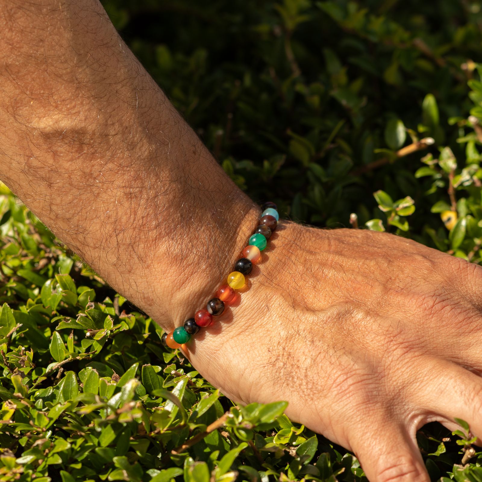 Pulsera de Poder Pequeña (17 cm x 6 mm) - Jade arcoíris - Imagen 3