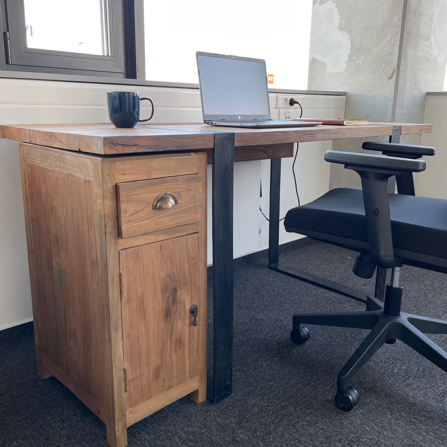 Mesa de Escritorio 160x60x75cm (Cajonera no incluida) - Imagen 13