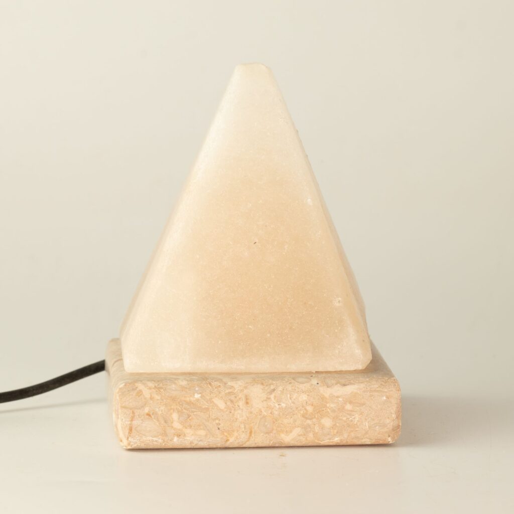 Lámpara de sal USB WHITE Pyramid - 9 cm (multi)