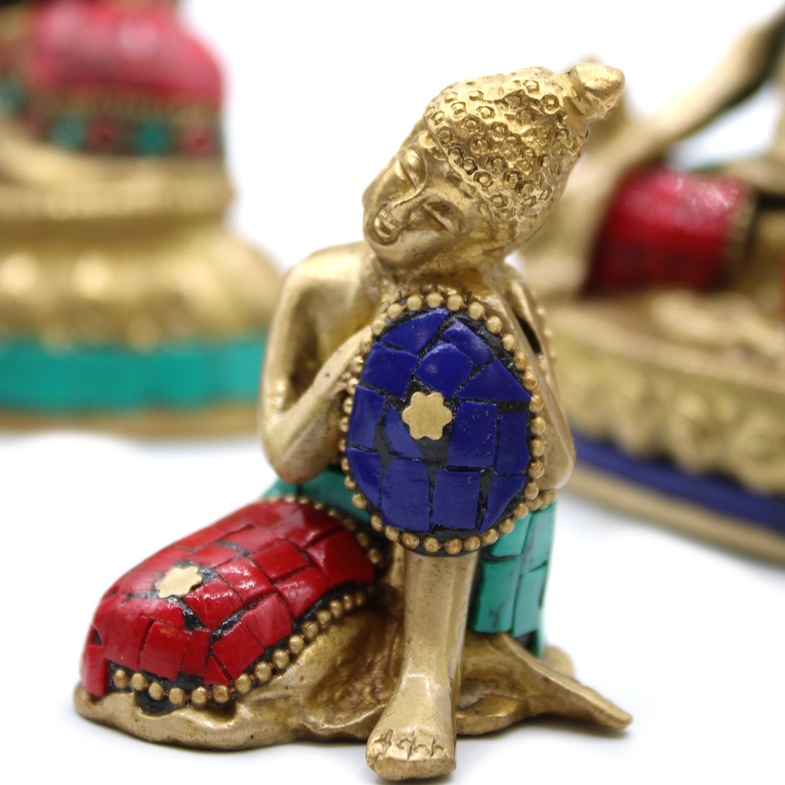 Figura de Buda de Latón - Cabeza Gr- 11.5 cm - Imagen 7