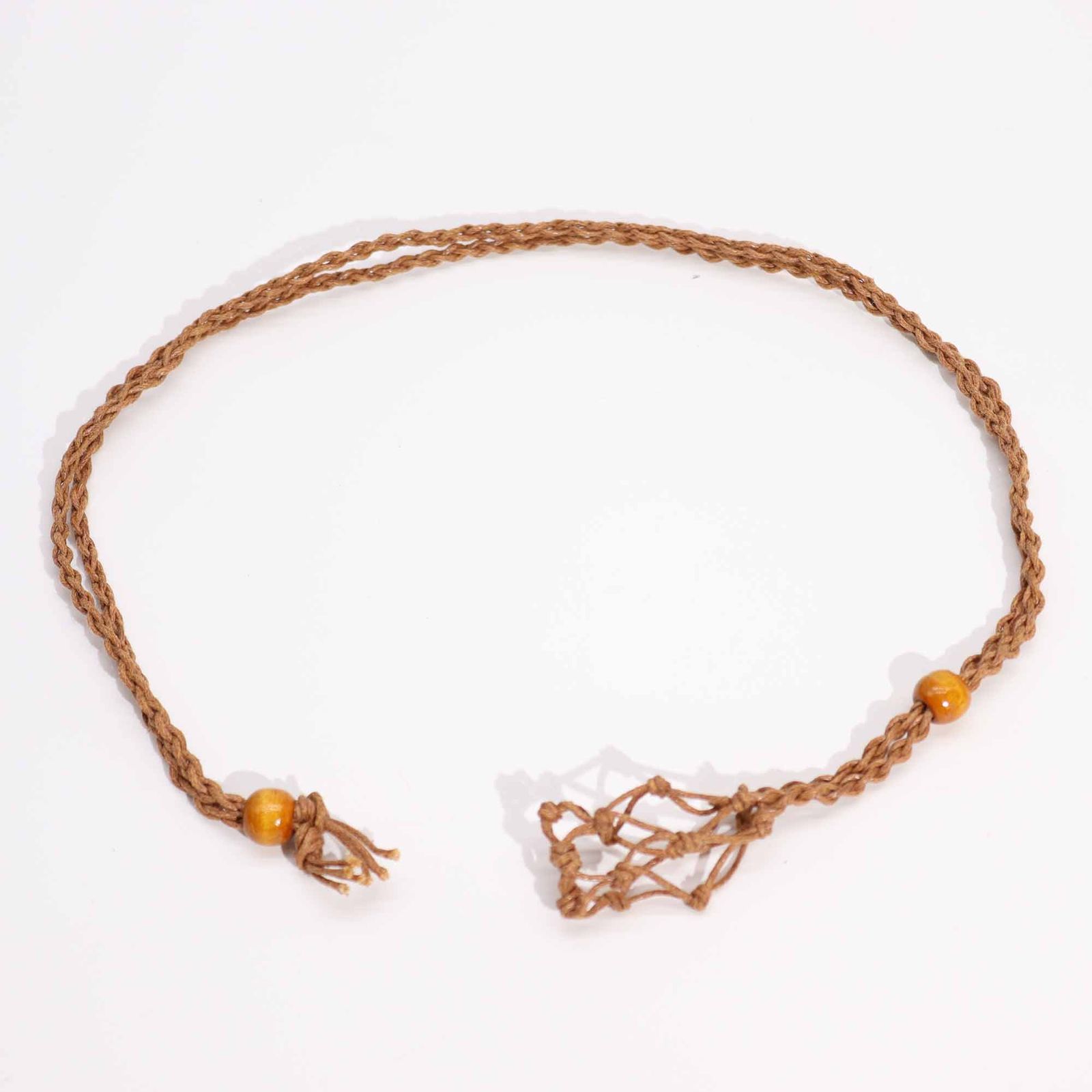 Cordones para Collar de Pieras Preciosas 45 cm - Marron - Imagen 5