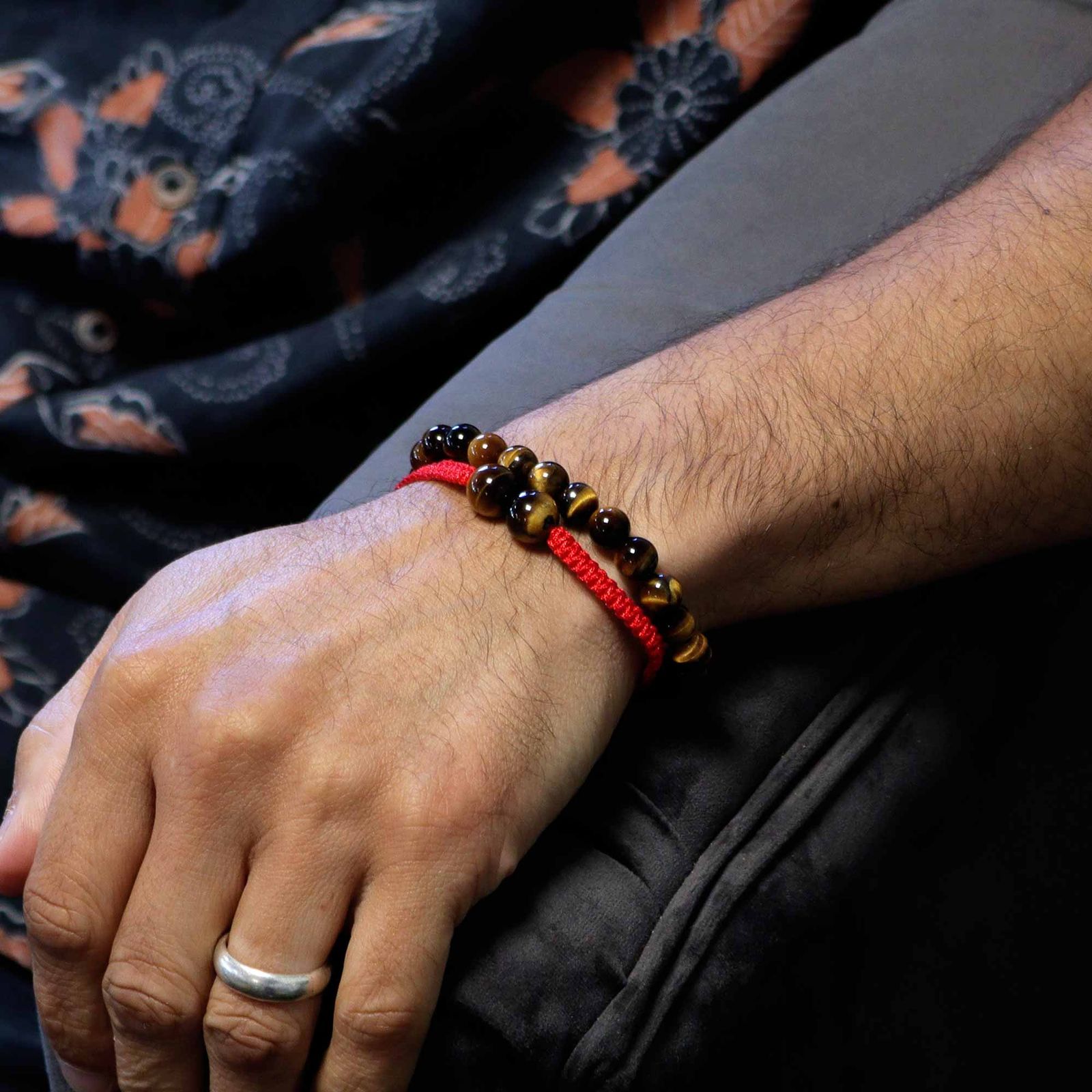 Pulseras de Doble Poder de Piedras Preciosas - Ojo de Tigre - Imagen 2
