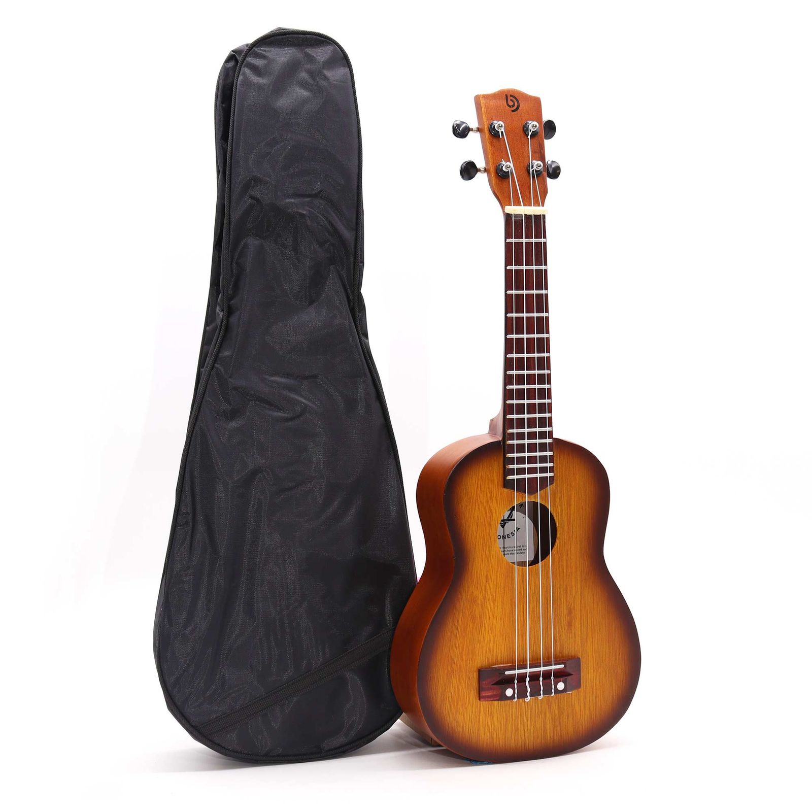 Ukelele Artesanal - Acabado Sunburst Naranja (4 Cuerdas) - Imagen 5
