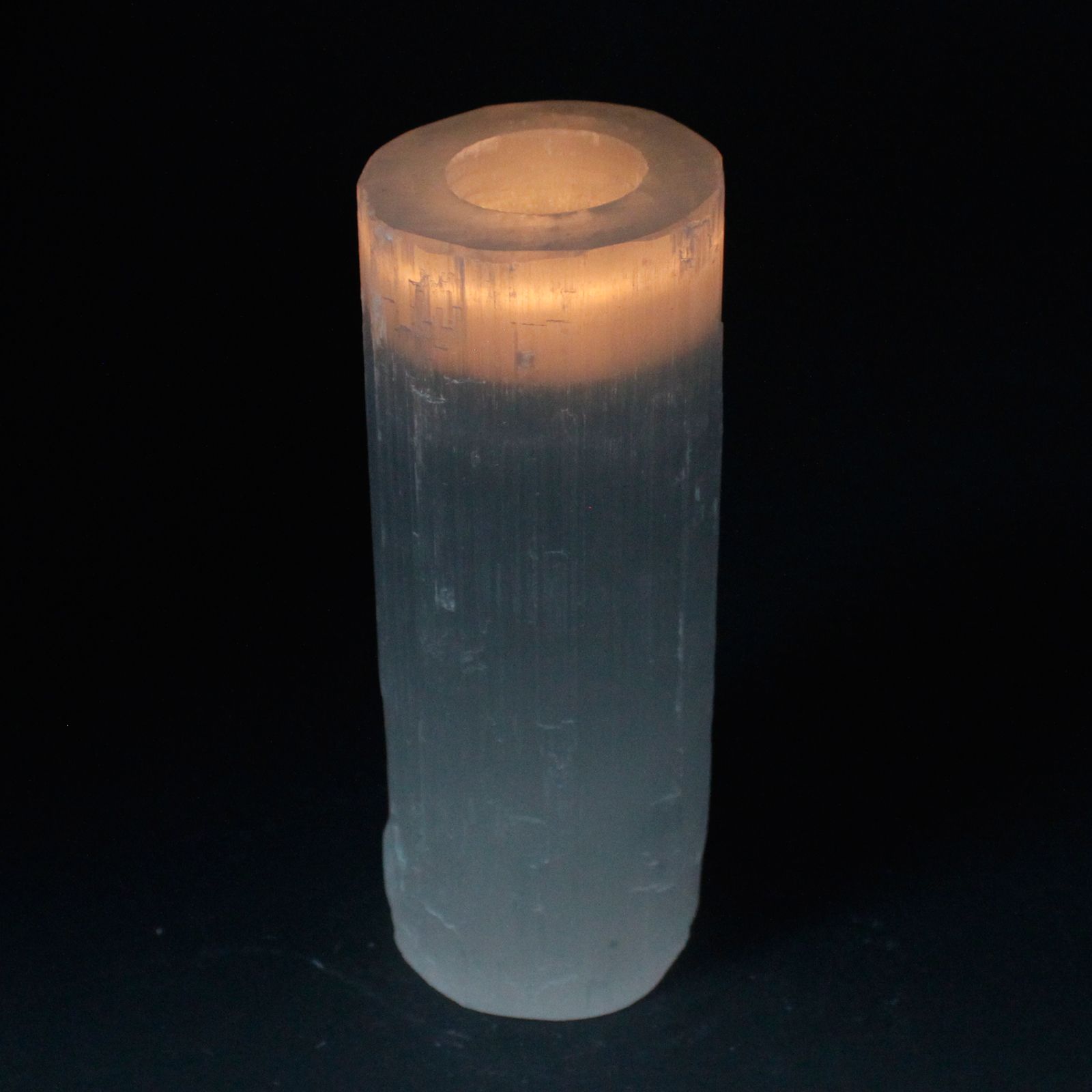 Candelabro Selenita cilindro- 20 cm - Imagen 3