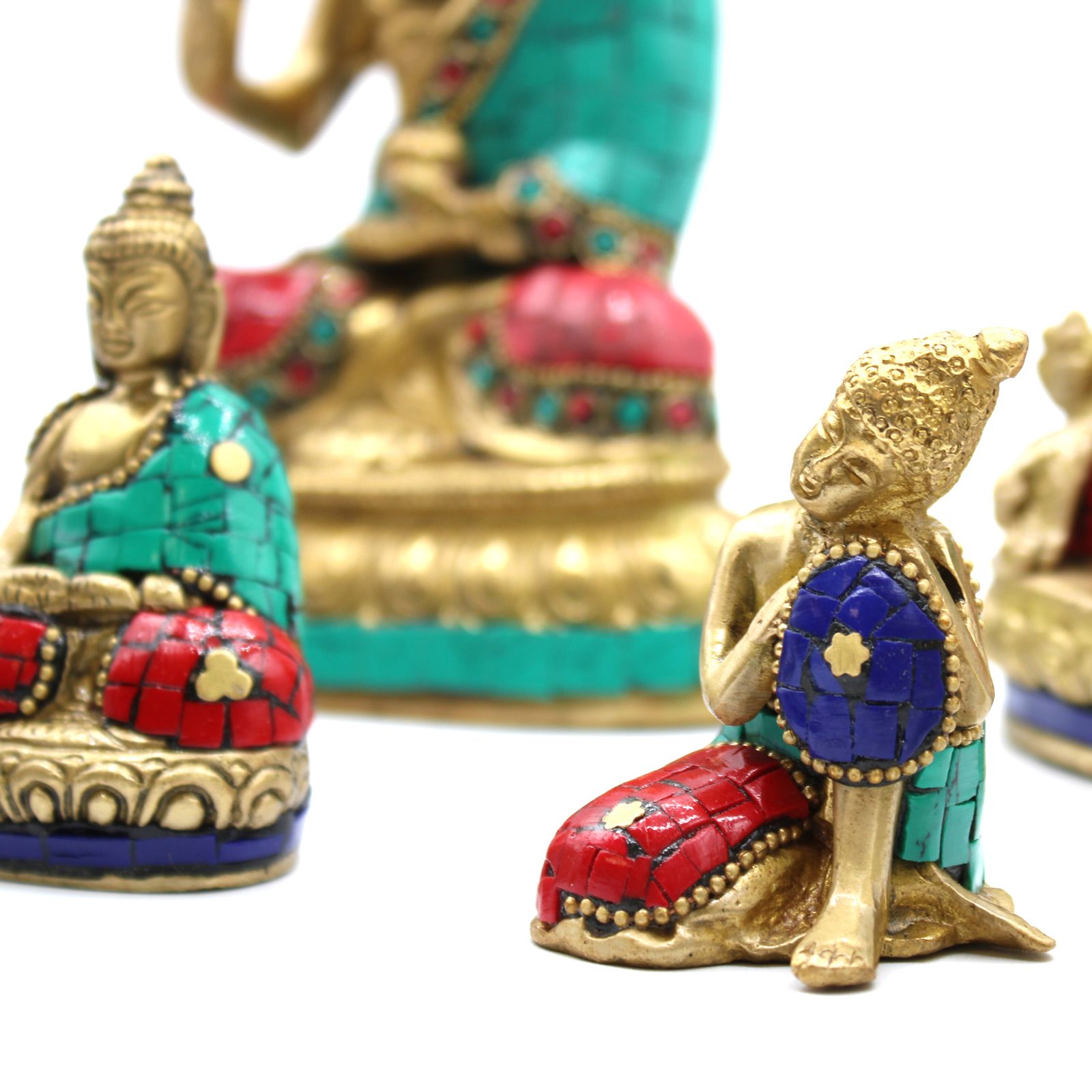 Figura de Buda de Latón - Cabeza Gr- 11.5 cm - Imagen 6
