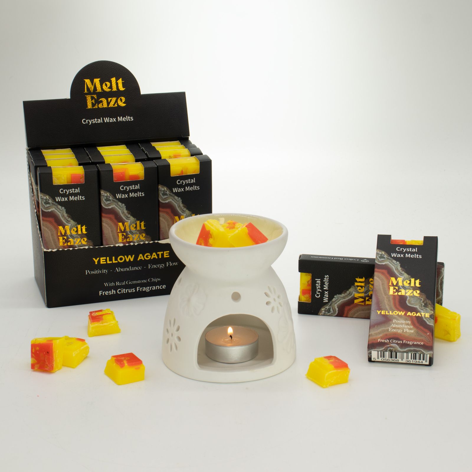 MeltEaze Tabletas de Cera 50 g - Brillo Dorado - Cítricos Frescos - Imagen 4