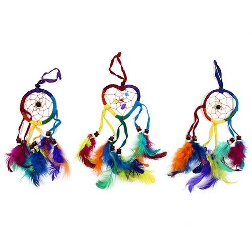 Atrapasueños Bali Corazón Pequeño - Arcoiris - Imagen 2