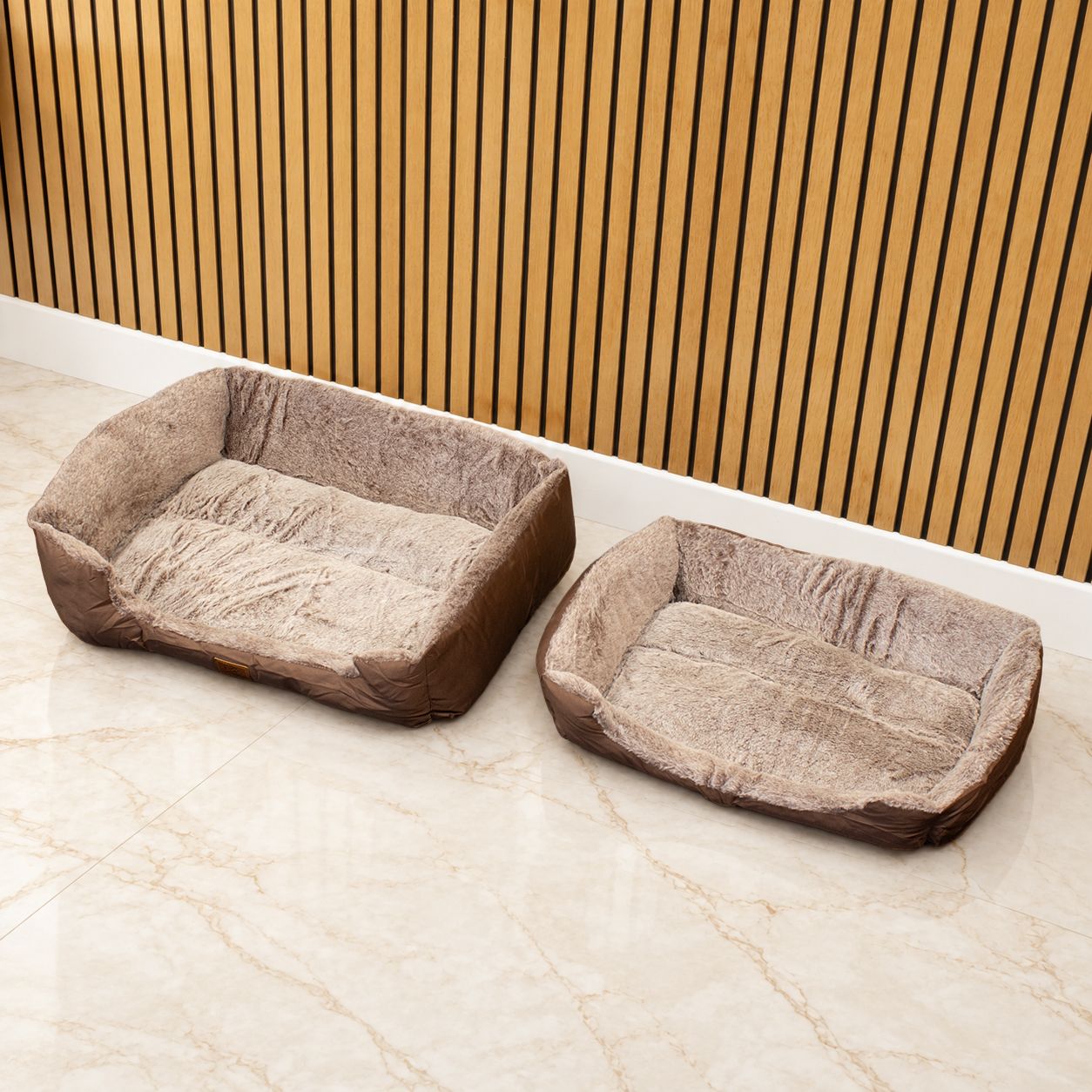 PAW Bed – Oso de peluche marrón mediano – 70 × 55 × 18 cm - Imagen 2