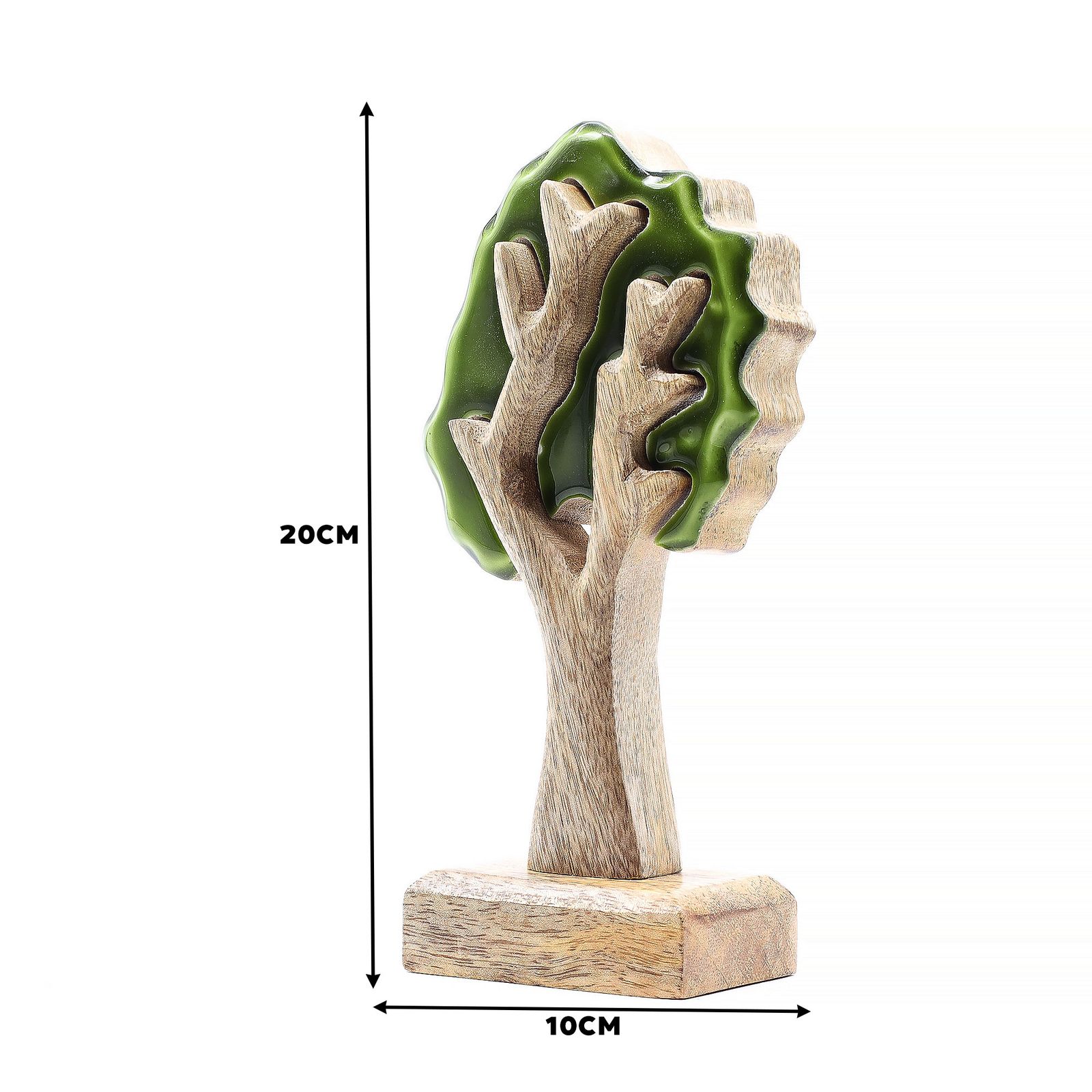 Perdido en el bosque - Decoración de madera 3D de un solo árbol - 20x10cm - Imagen 6