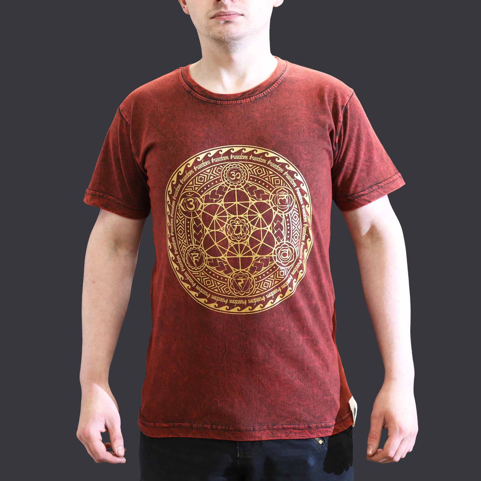 Camiseta Nomad Sari Pequeña - Chakra - Granate - Imagen 2