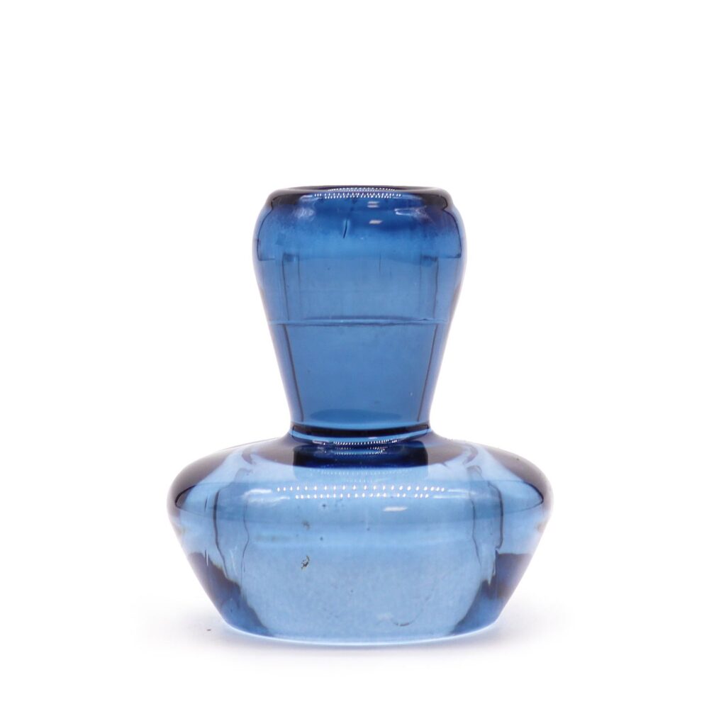 Portavelas reversible con diseño de seta para cena / vela de té - Azul real