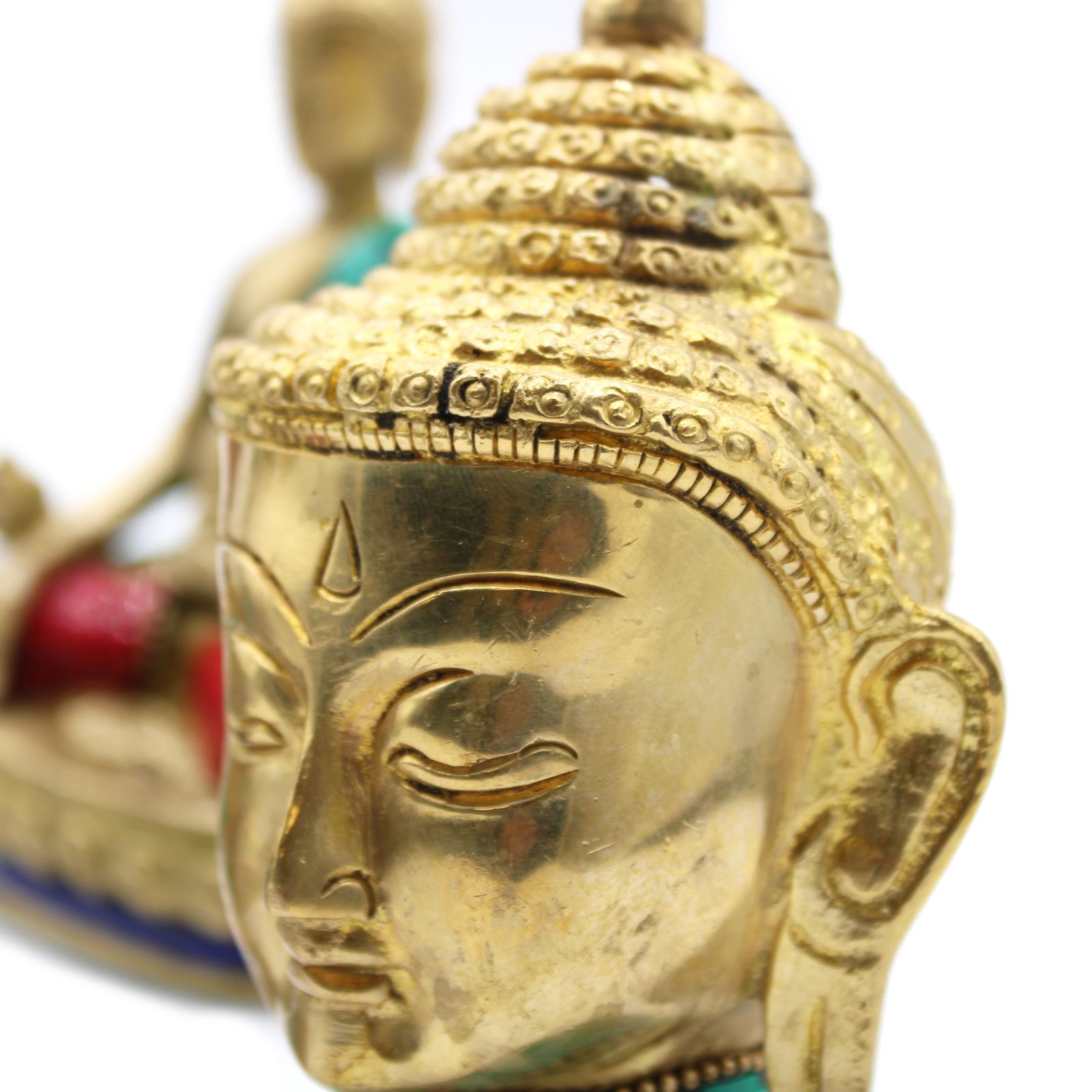 Figura de Buda de Latón - Cabeza Gr- 11.5 cm - Imagen 5