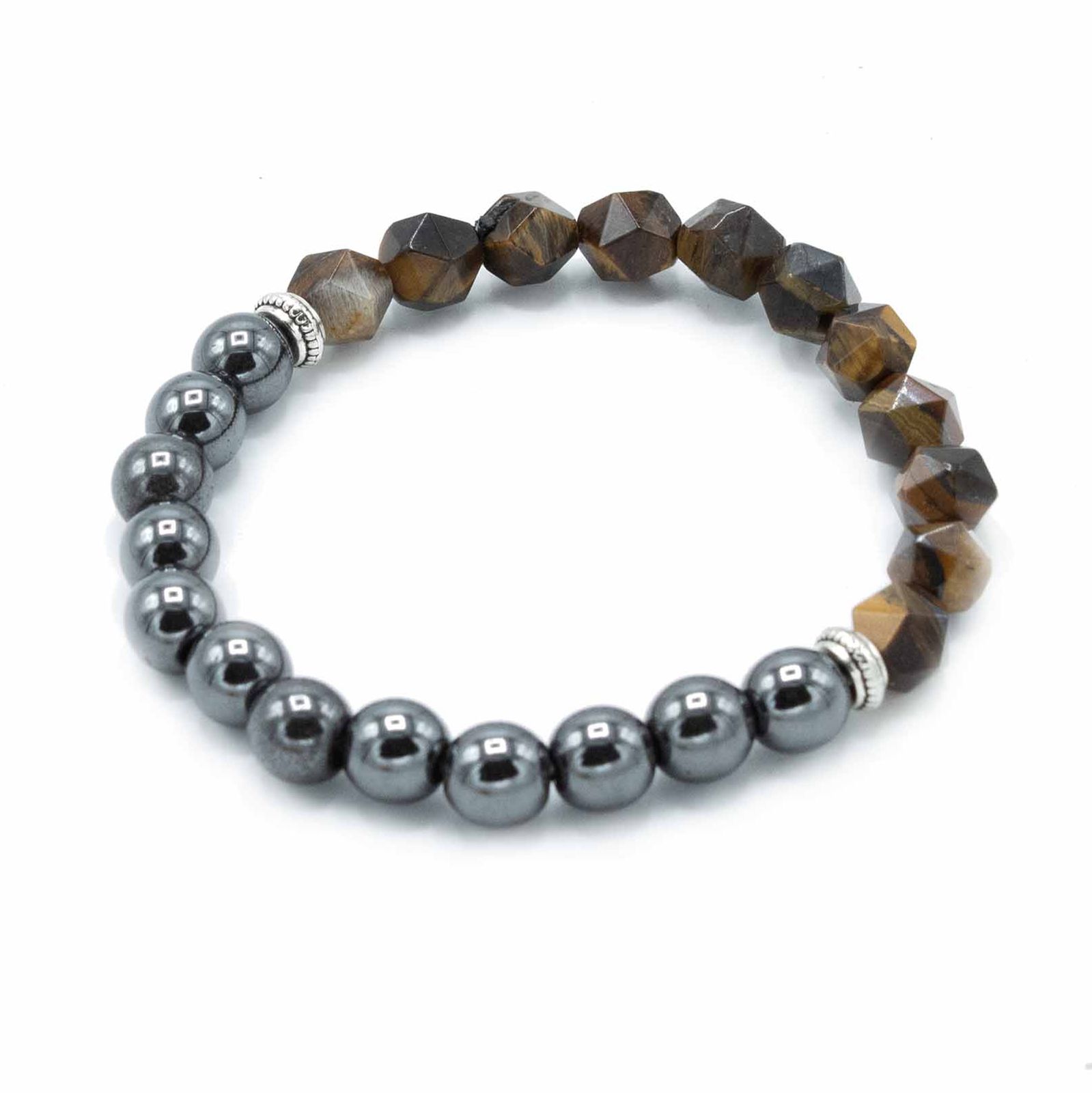 Pulsera de Piedra Preciosa Tallada - Ojo de Tigre Magnético - Imagen 2