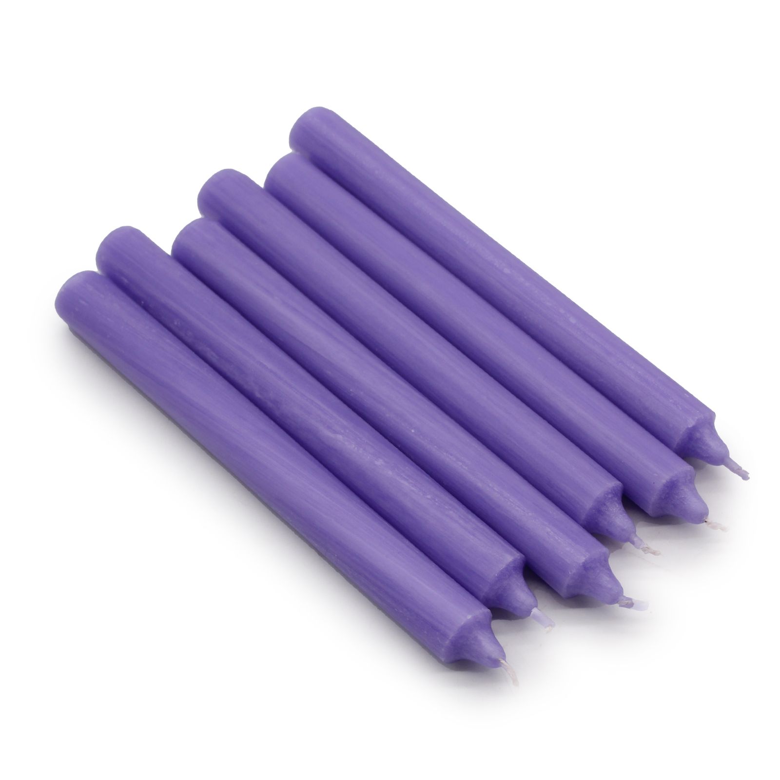 Velas a Granel de Color Sólido - Lila Rústica - Paquete de 10 - Imagen 2