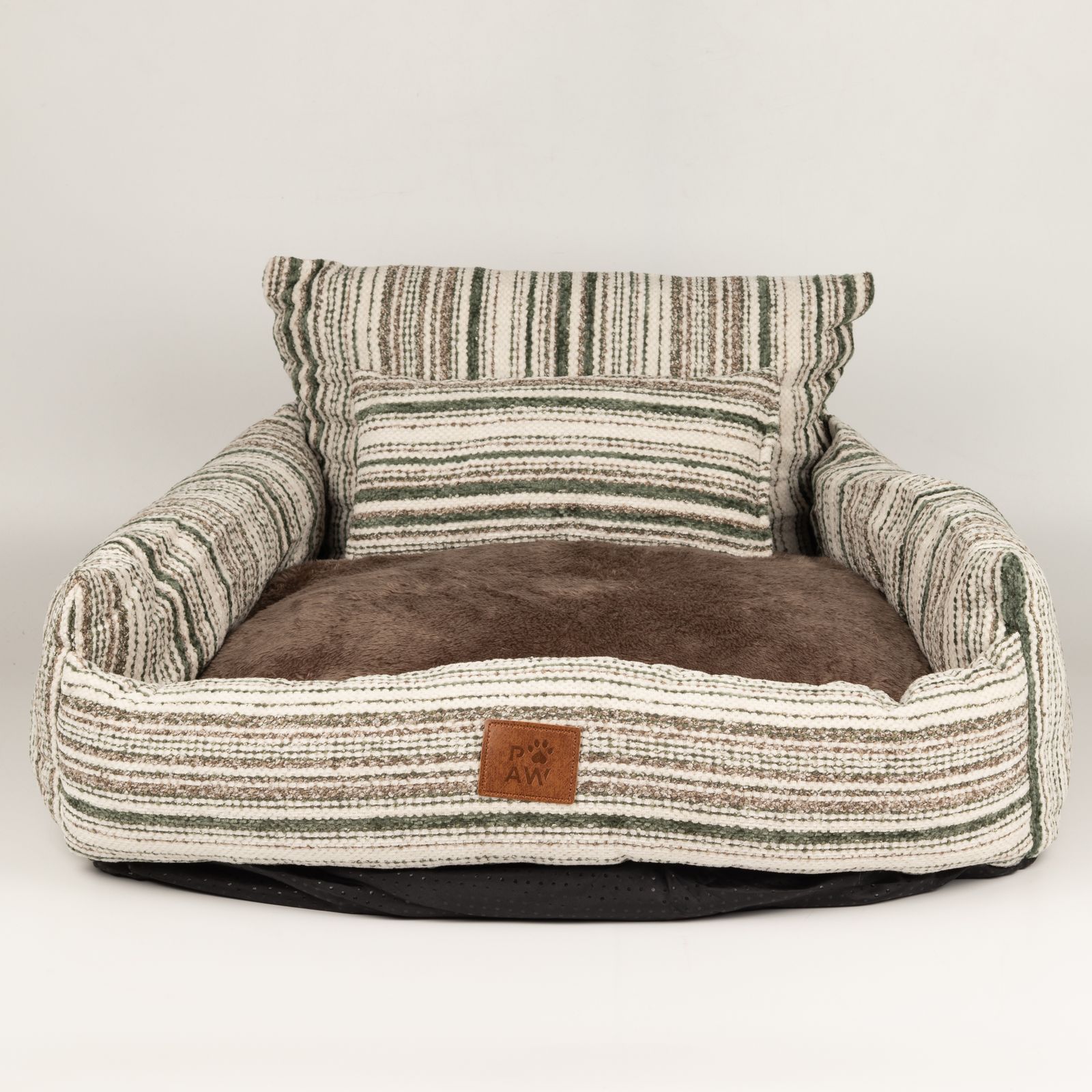 PAW Bed – Sofá Mediano – Rayas Marrones – 60 × 60 × 28 cm - Imagen 5