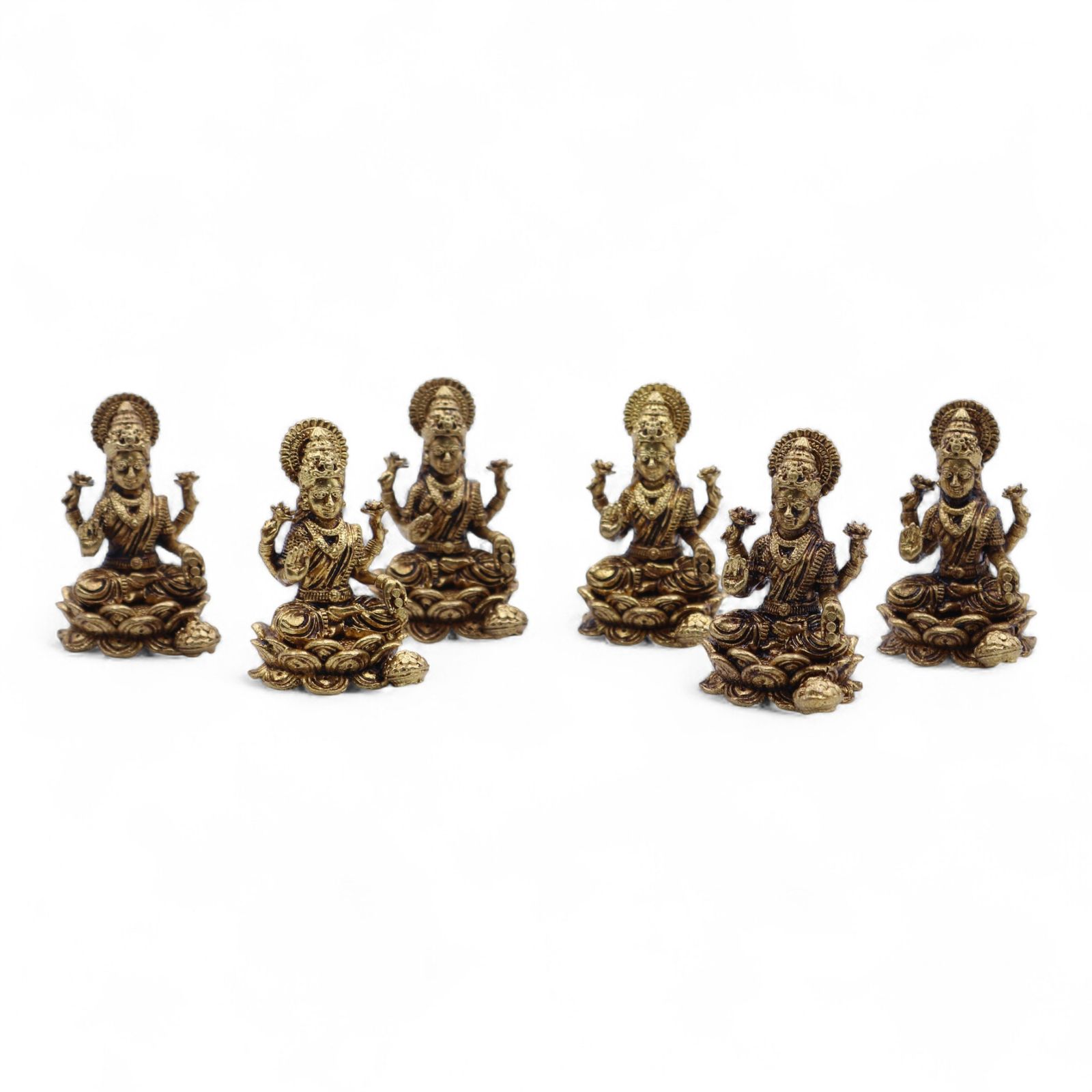 Dioses en miniatura de latón - Laxmi (22 g) - 37 mm - Imagen 5