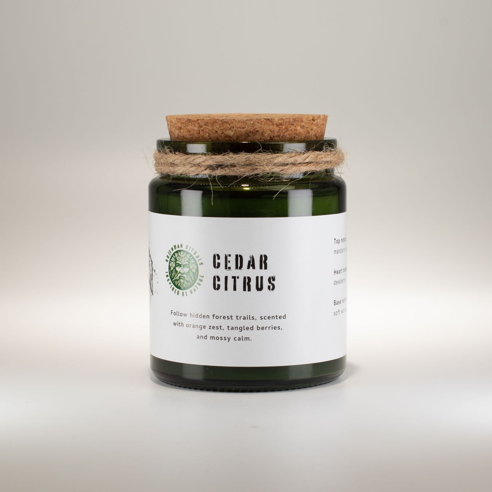 Vela de soja Greenman Woodwick - Cedro y Cítricos - Imagen 2