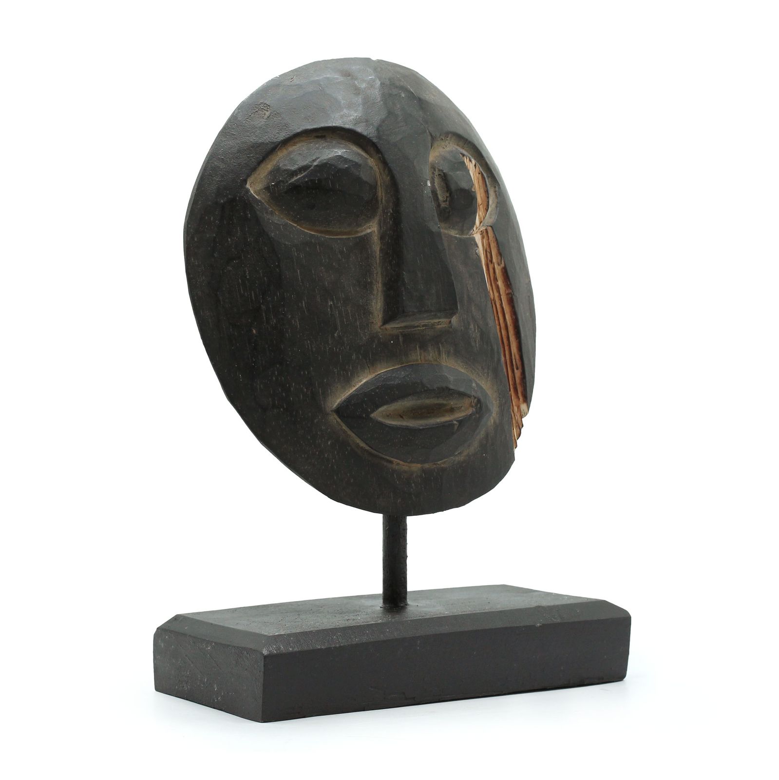 Timor Tribal Máscara Decorativa - Negro 27x20cm - Imagen 5
