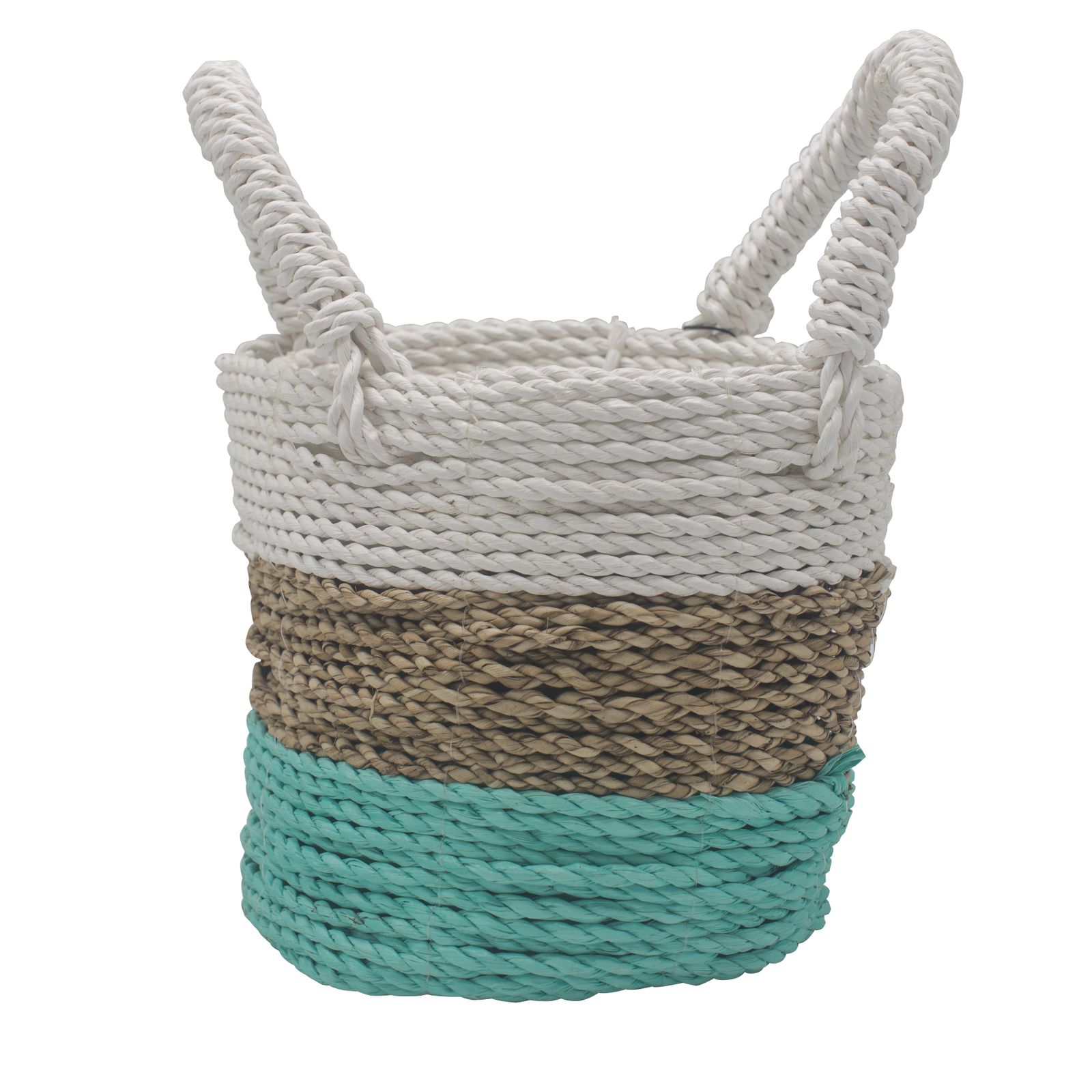 Juego de cestas de algas marinas - Verde/Natural/Blanco - Imagen 4