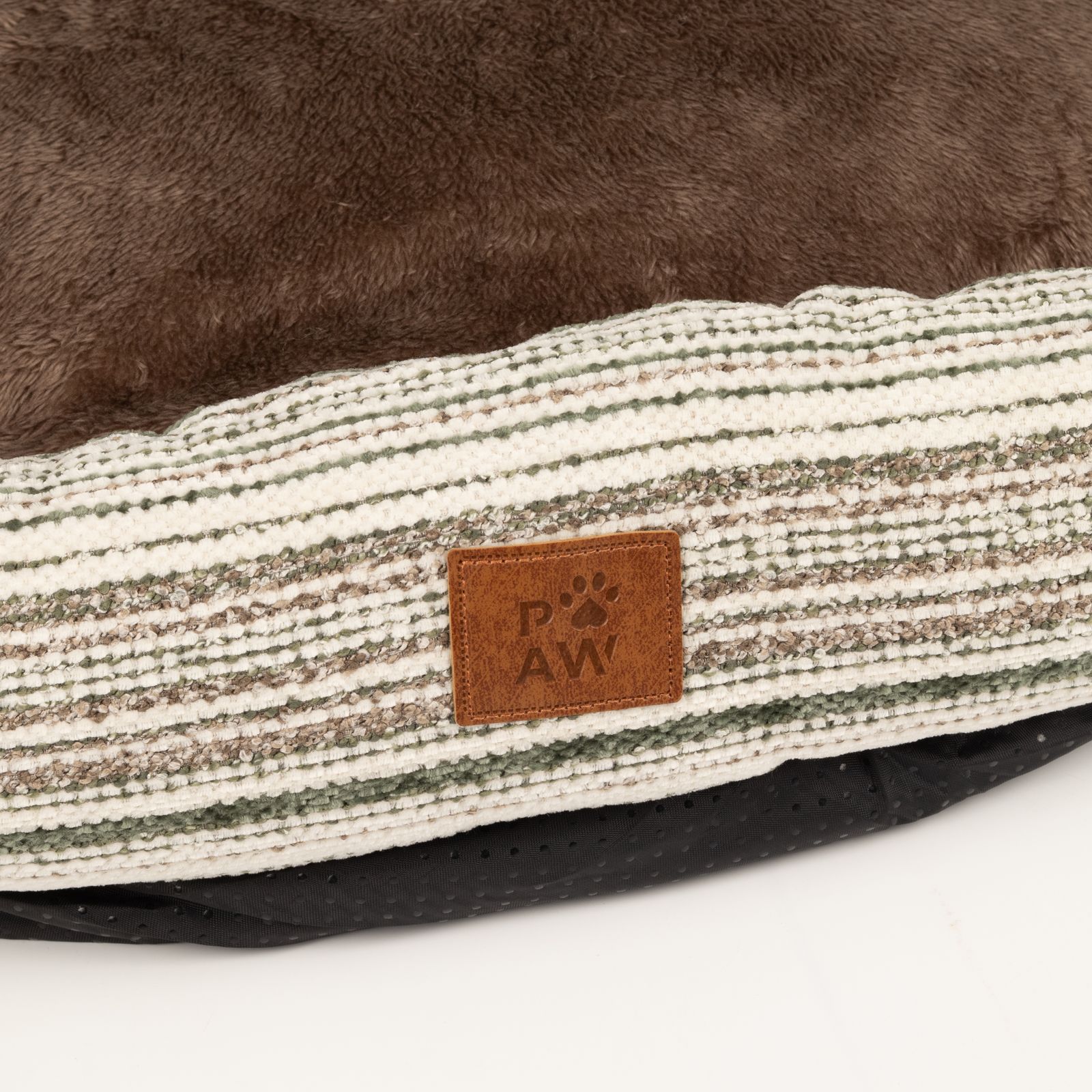 PAW Bed – Sofá Mediano – Rayas Marrones – 60 × 60 × 28 cm - Imagen 6