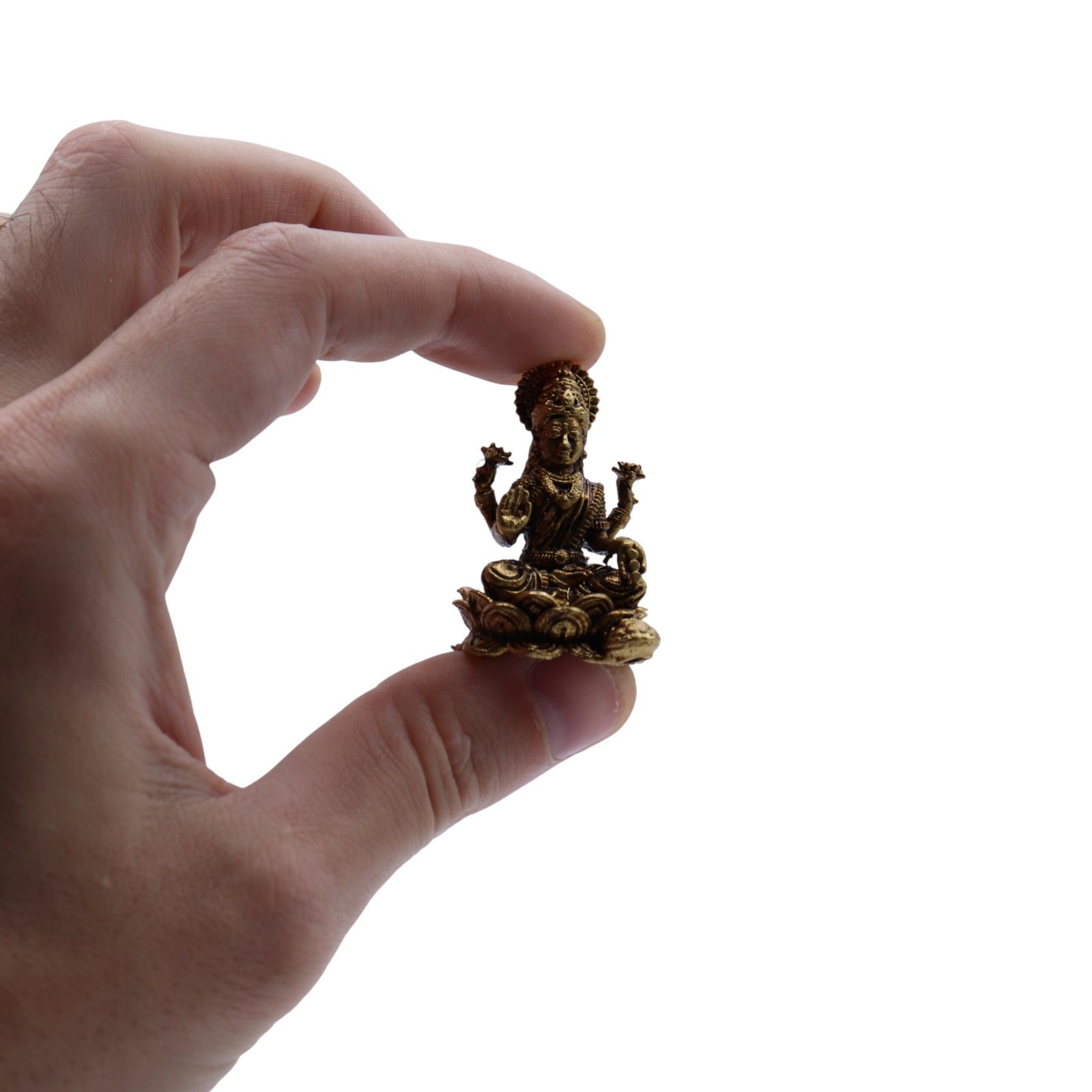 Dioses en miniatura de latón - Laxmi (22 g) - 37 mm - Imagen 6