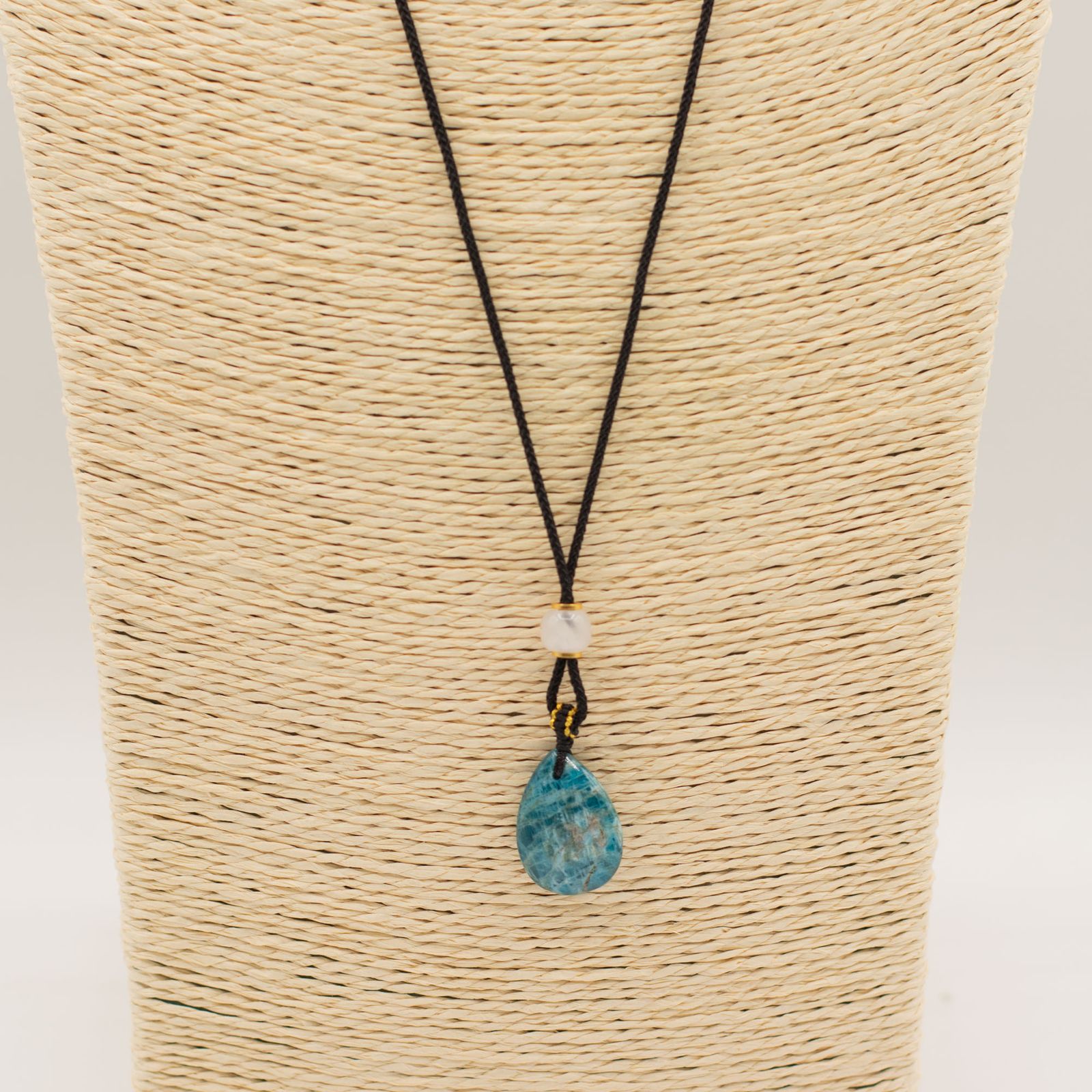 Colgante de piedra preciosa - lágrima de howlita - Imagen 2