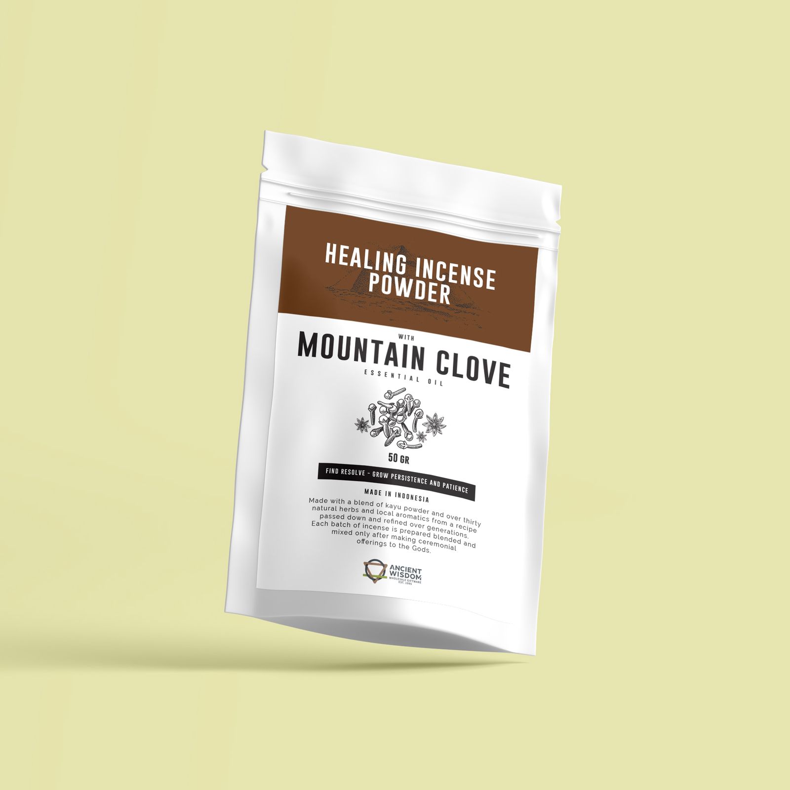 Healing Incense Powder - Mountain Clove 50gm - Imagen 3