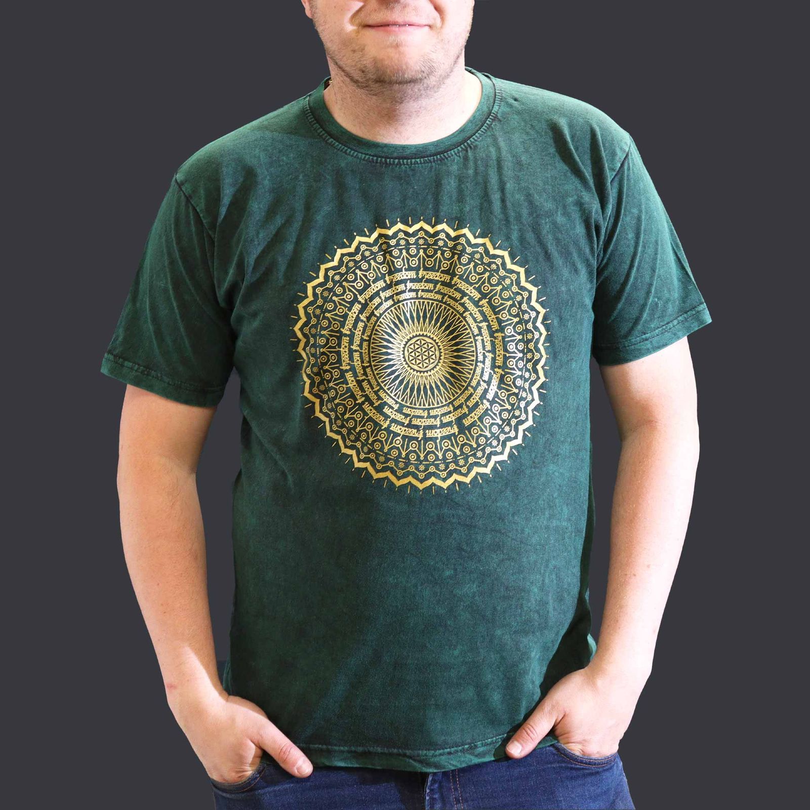 Camiseta Nomad Sari Extra Grande - Mandala - Verde - Imagen 2
